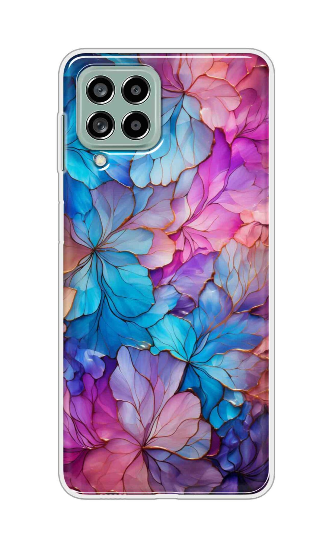 Coberta Back Cover For Samsung Galaxy M53 5G Back Cover Stylish Case - Multicolour Asthetic Flowers Design D16480