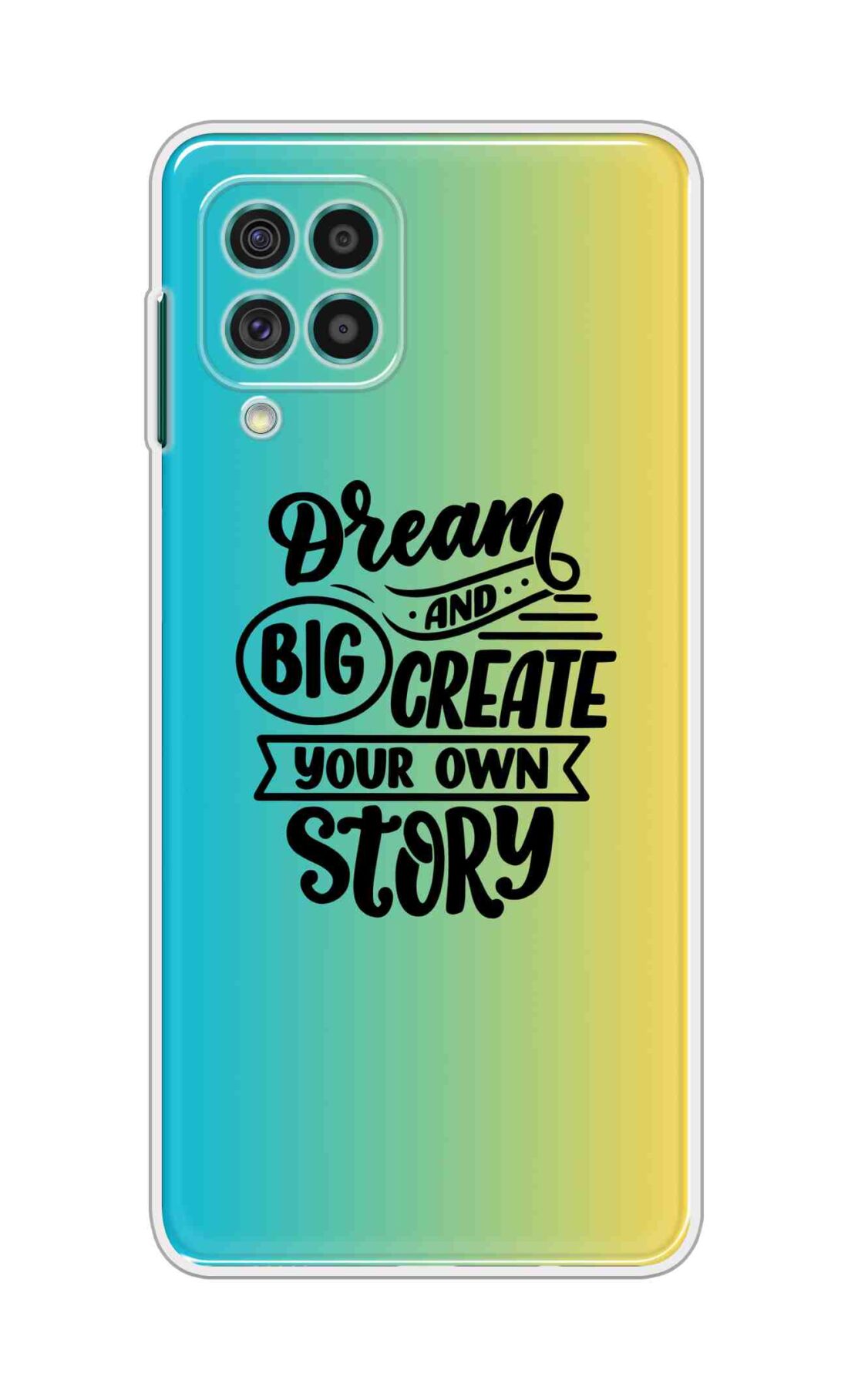 Coberta Back Cover For Samsung Galaxy M62 Back Cover Stylish Case - Dream Big and Create Your Own Story Design D16506