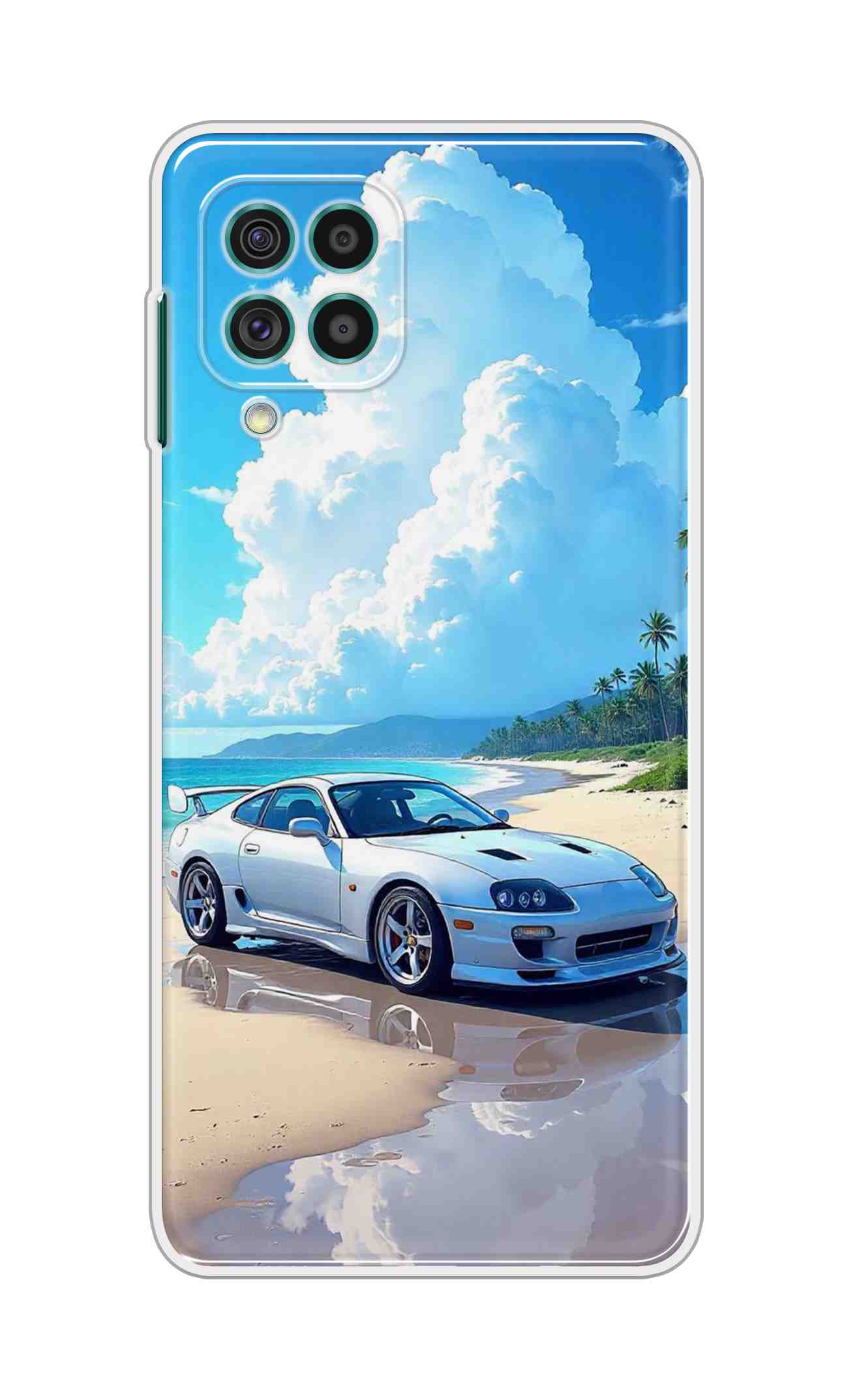 Coberta Back Cover For Samsung Galaxy M62 Back Cover Stylish Case - Car in Good Nature Design D16536