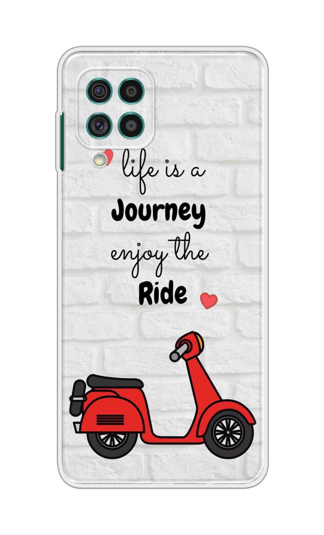 Coberta Back Cover For Samsung Galaxy M62 Back Cover Stylish Case - Life is a Journey Enjoy the Ride Design D16541