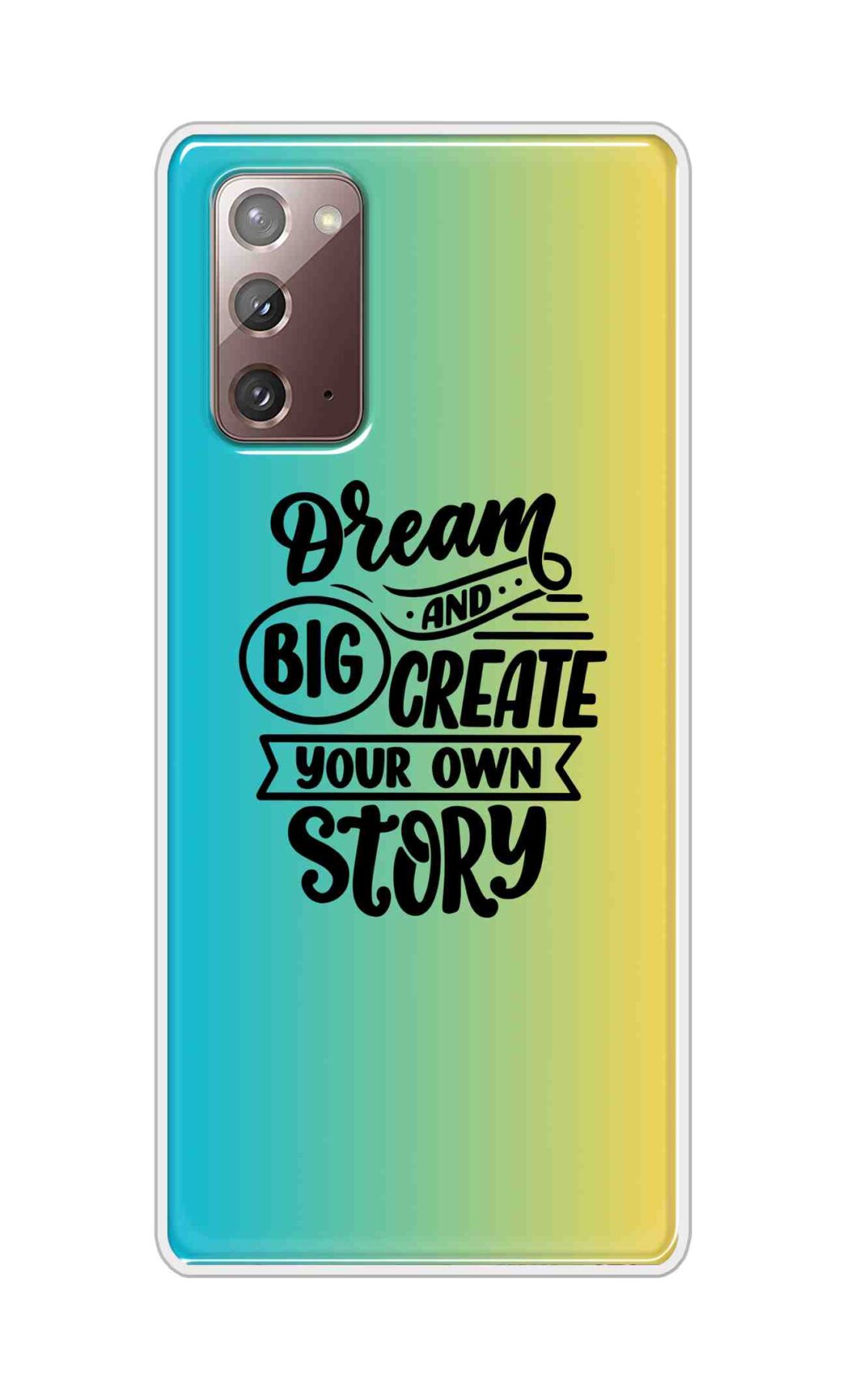 Coberta Back Cover For Samsung Galaxy Note 20 Back Cover Stylish Case - Dream Big and Create Your Own Story Design D16506