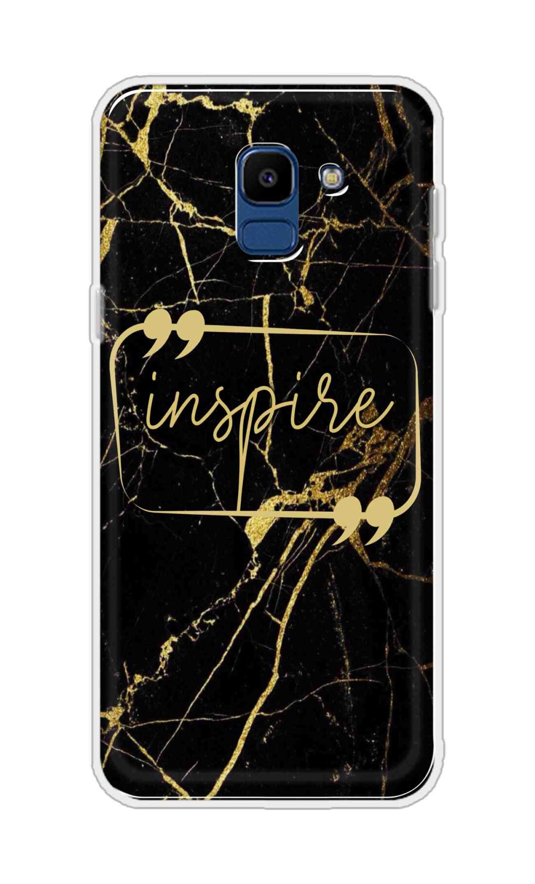 Coberta Back Cover For Samsung Galaxy On6 Back Cover Stylish Case - Inspire in Golden Marble Design D16509