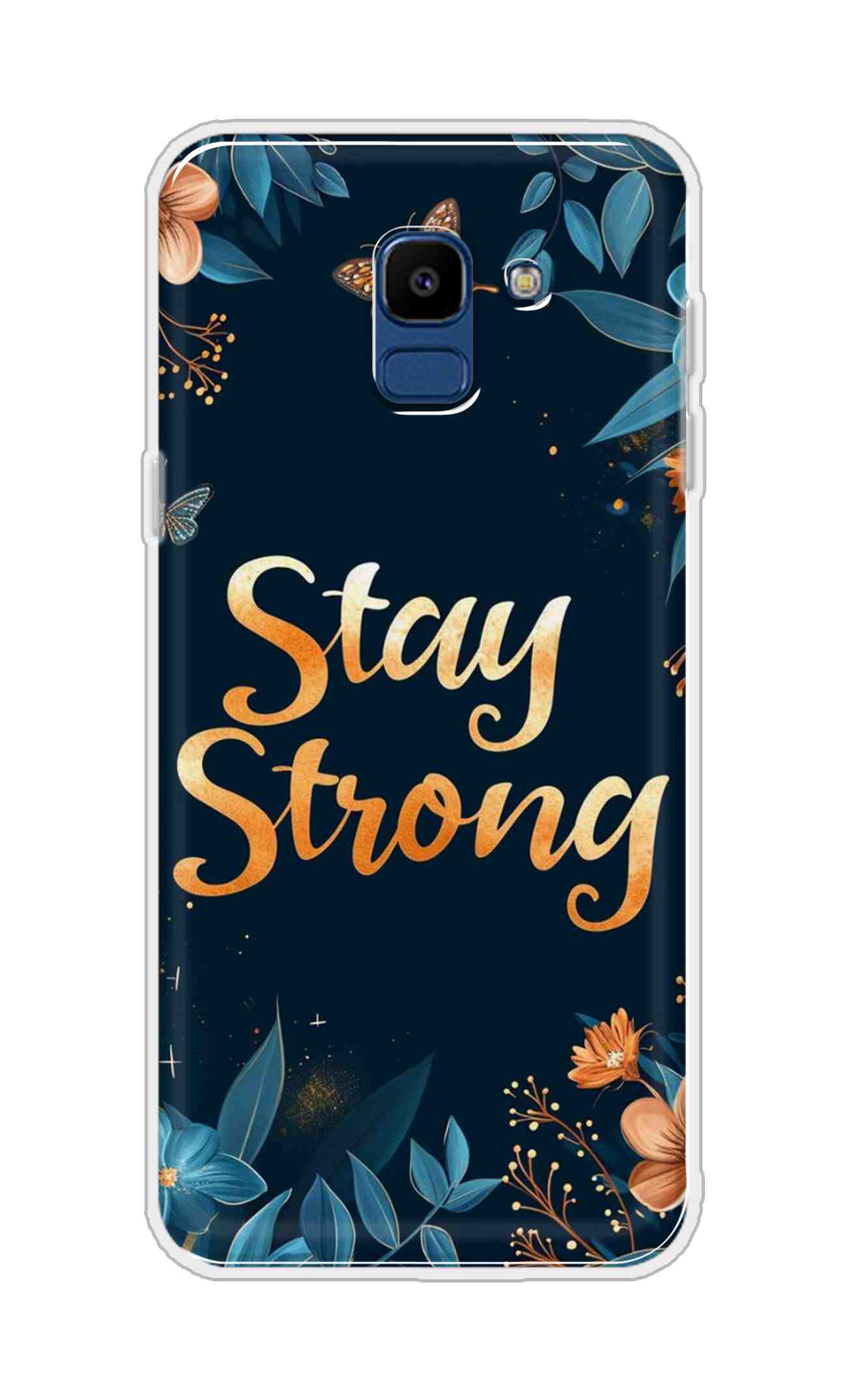 Coberta Back Cover For Samsung Galaxy On6 Back Cover Stylish Case - Stay Strong with Flowers Design D16514