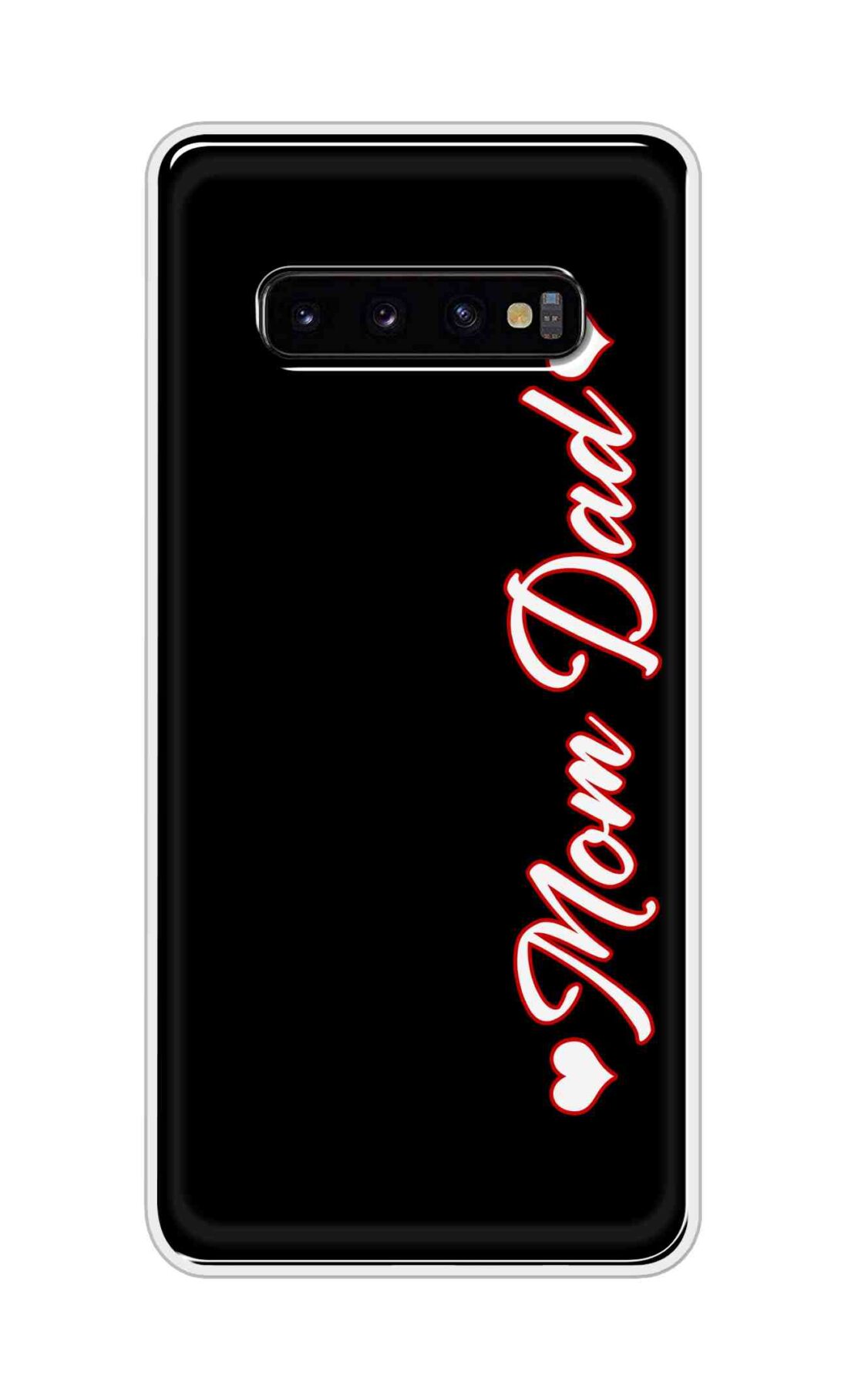 Coberta Back Cover For Samsung Galaxy S10 Plus Back Cover Stylish Case - Mom and Dad in Black Design D16655