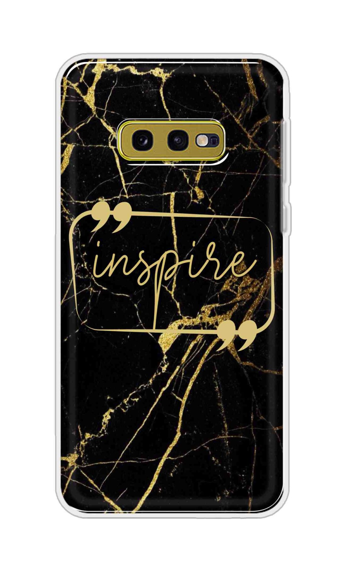 Coberta Back Cover For Samsung Galaxy S10e Back Cover Stylish Case - Inspire in Golden Marble Design D16509