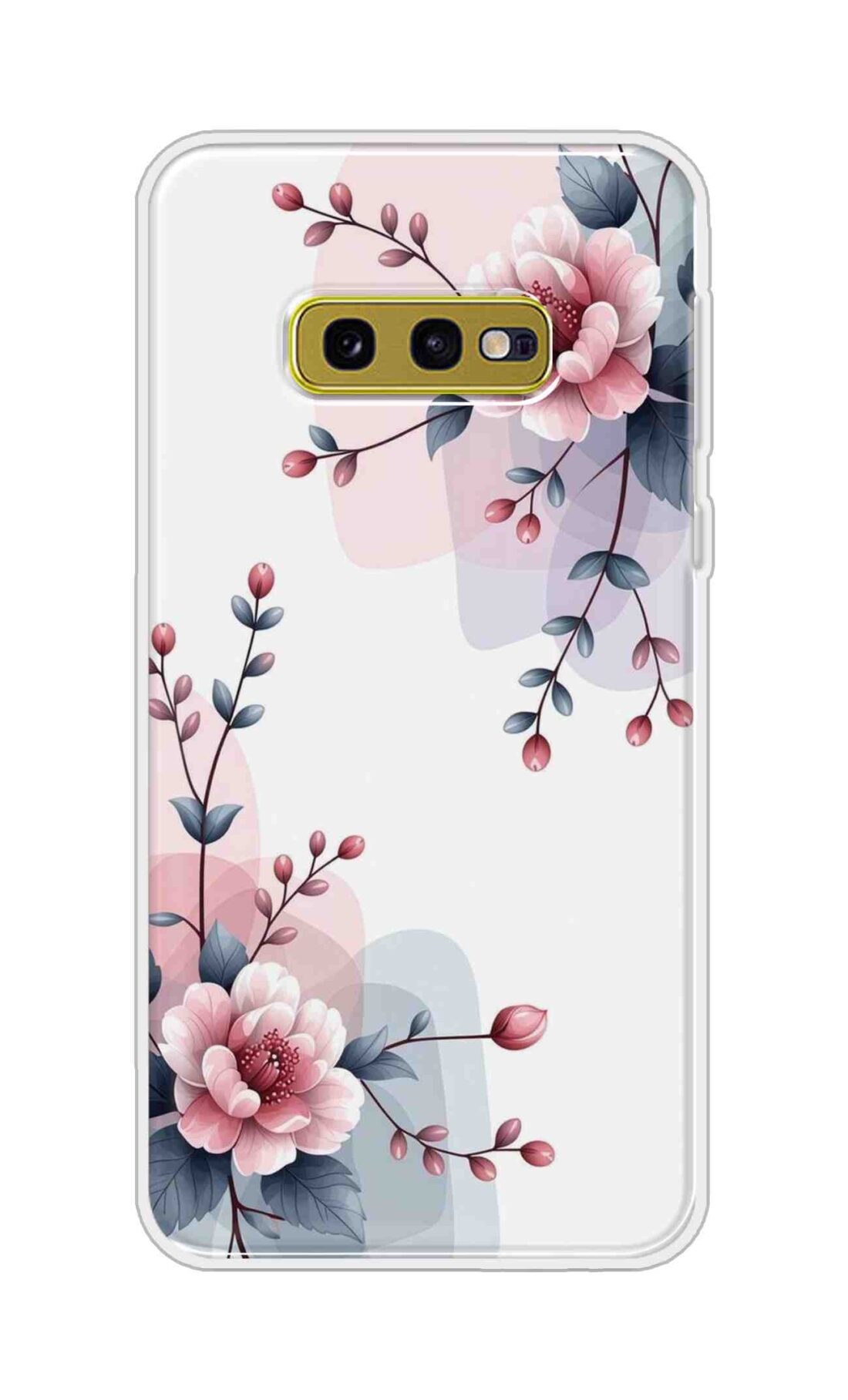 Coberta Back Cover For Samsung Galaxy S10e Back Cover Stylish Case - Pink Flowers and Leaves Design Design D16510