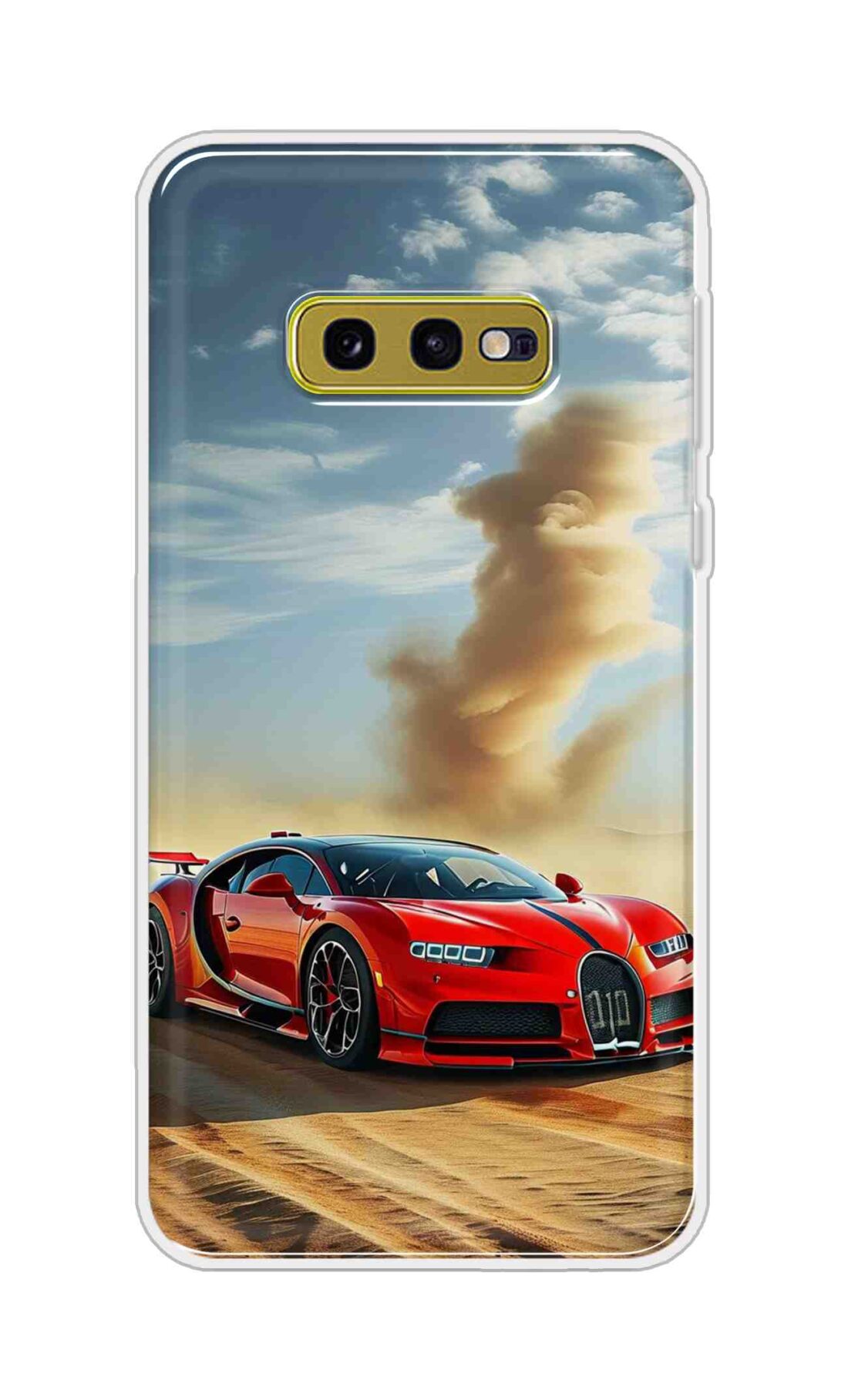 Coberta Back Cover For Samsung Galaxy S10e Back Cover Stylish Case - Red Modified Car on Sand Design D16634