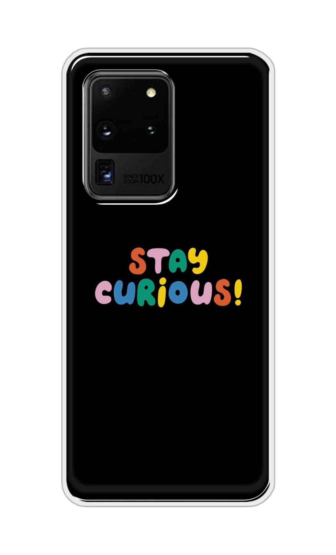 Coberta Back Cover For Samsung Galaxy S20 Ultra Back Cover Stylish Case - Stay Curious in Black Design D16515