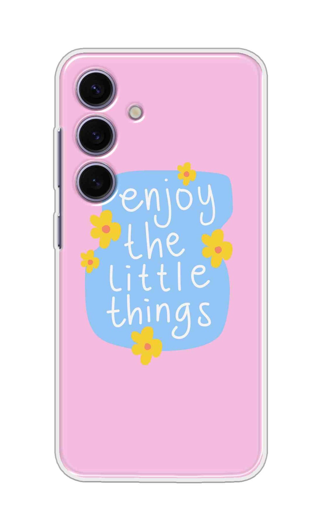 Coberta Back Cover For Samsung Galaxy S25 5G Back Cover Stylish Case - Enjoy the Little Things in Pink Design D16504