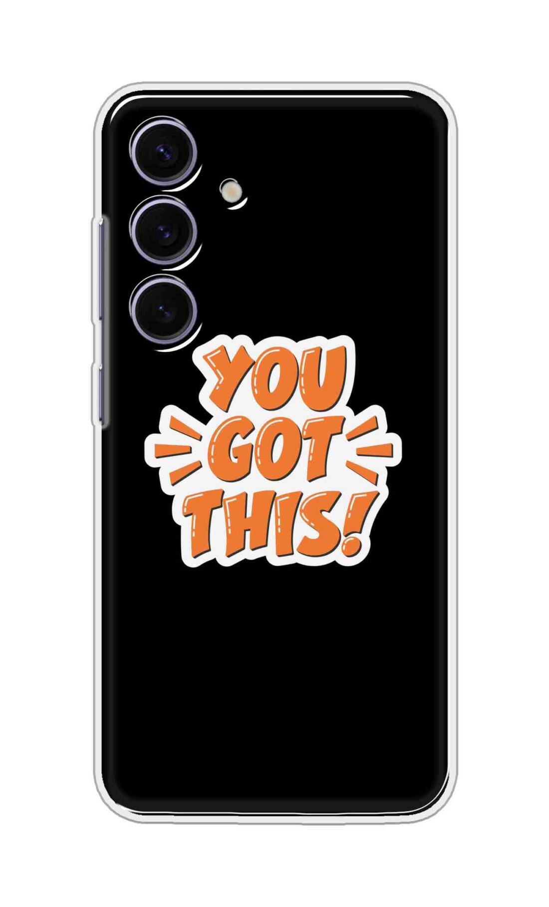 Coberta Back Cover For Samsung Galaxy S25 5G Back Cover Stylish Case - You Got This in Black Design D16649