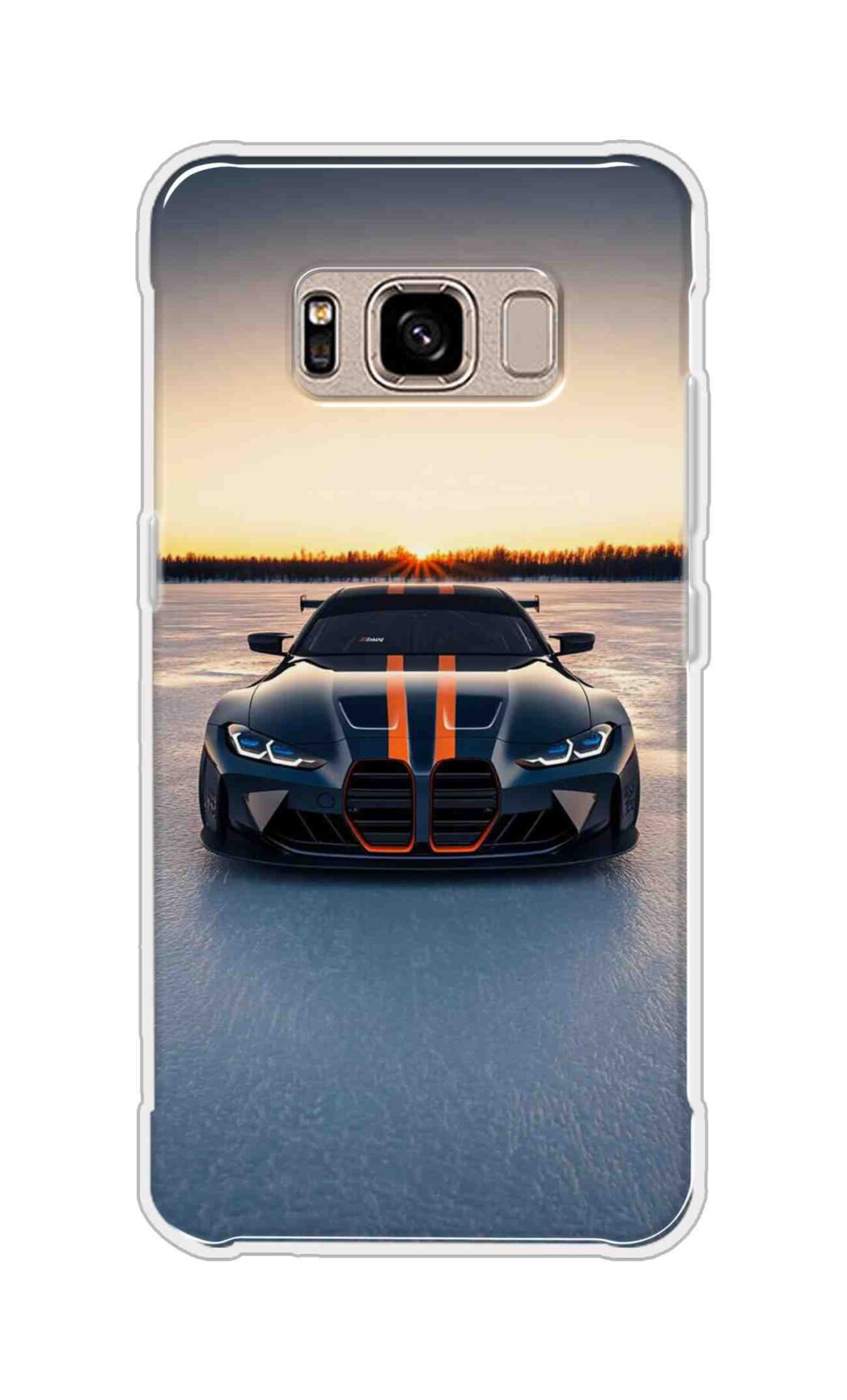 Coberta Back Cover For Samsung Galaxy S8 Active Back Cover Stylish Case - Black Car in Nature Design D16598