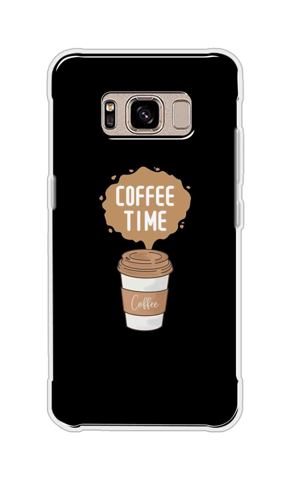 Coberta Back Cover For Samsung Galaxy S8 Active Back Cover Stylish Case - Coffee Time in Black Design D16647