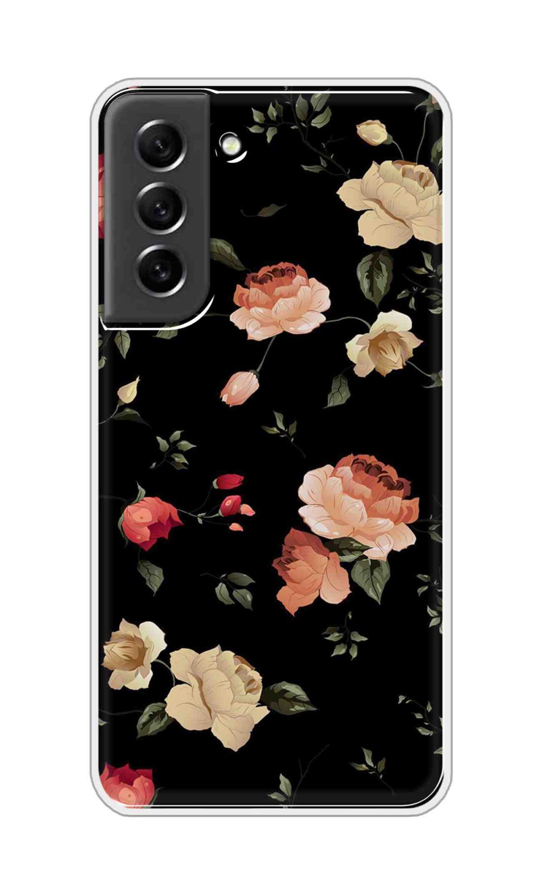 Coberta Back Cover For Samsung Galaxy S21 FE Back Cover Stylish Case - Bright Flowers Design D11411