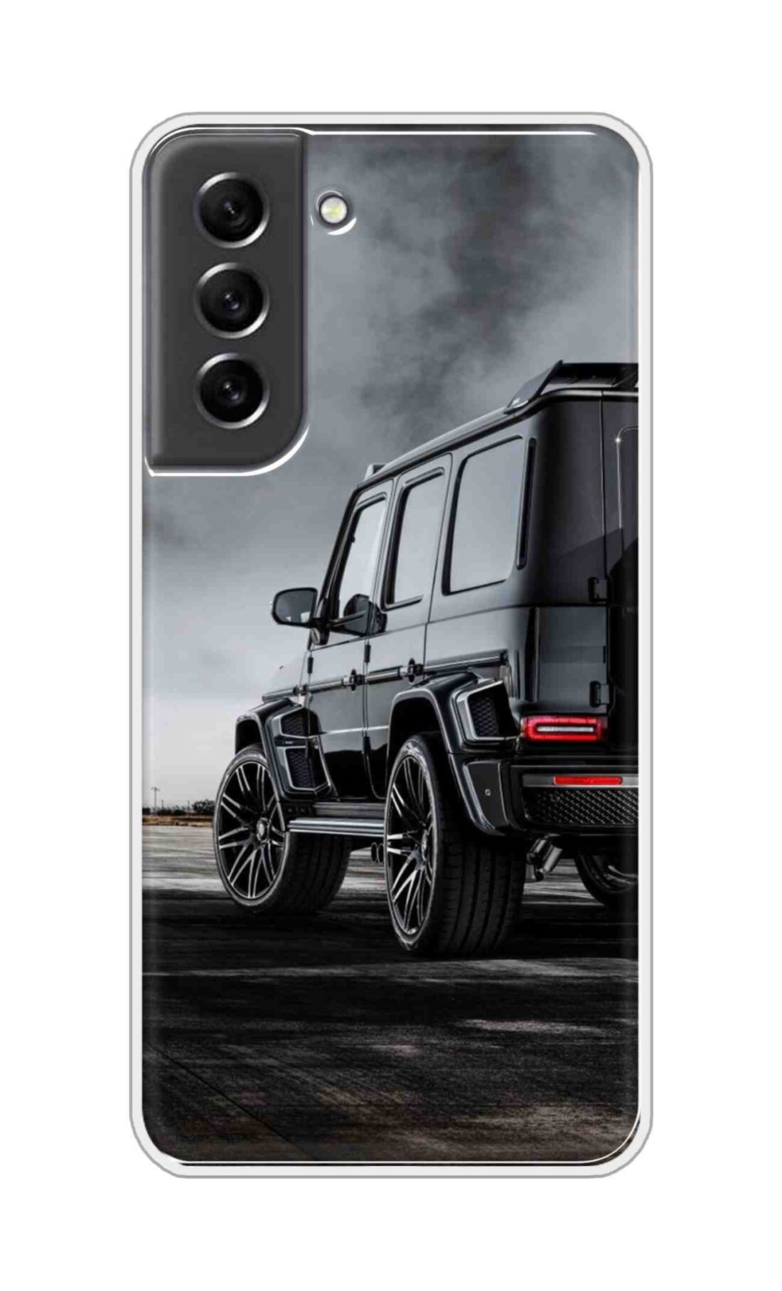 Coberta Back Cover For Samsung Galaxy S21 FE Back Cover Stylish Case - Black Suv Car Design D11967