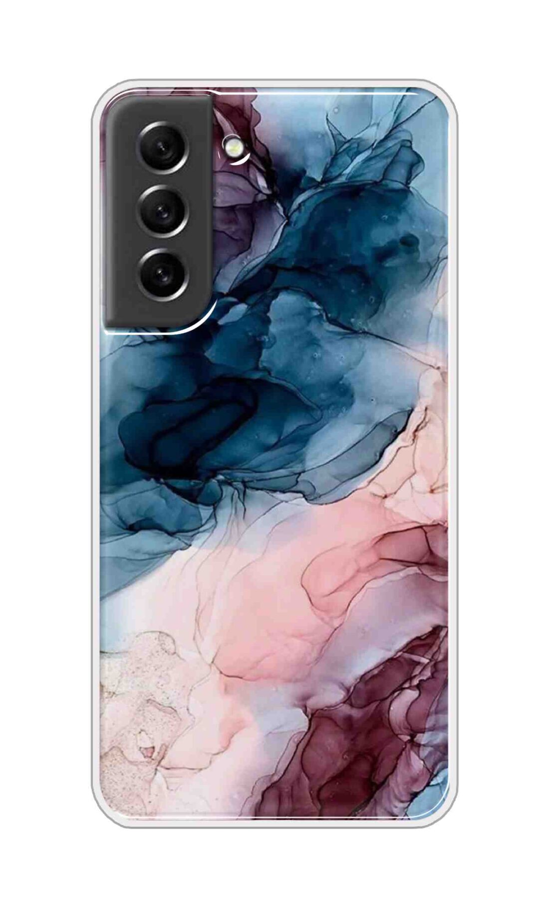 Coberta Back Cover For Samsung Galaxy S21 FE Back Cover Stylish Case - Colourful Marble Design D12694