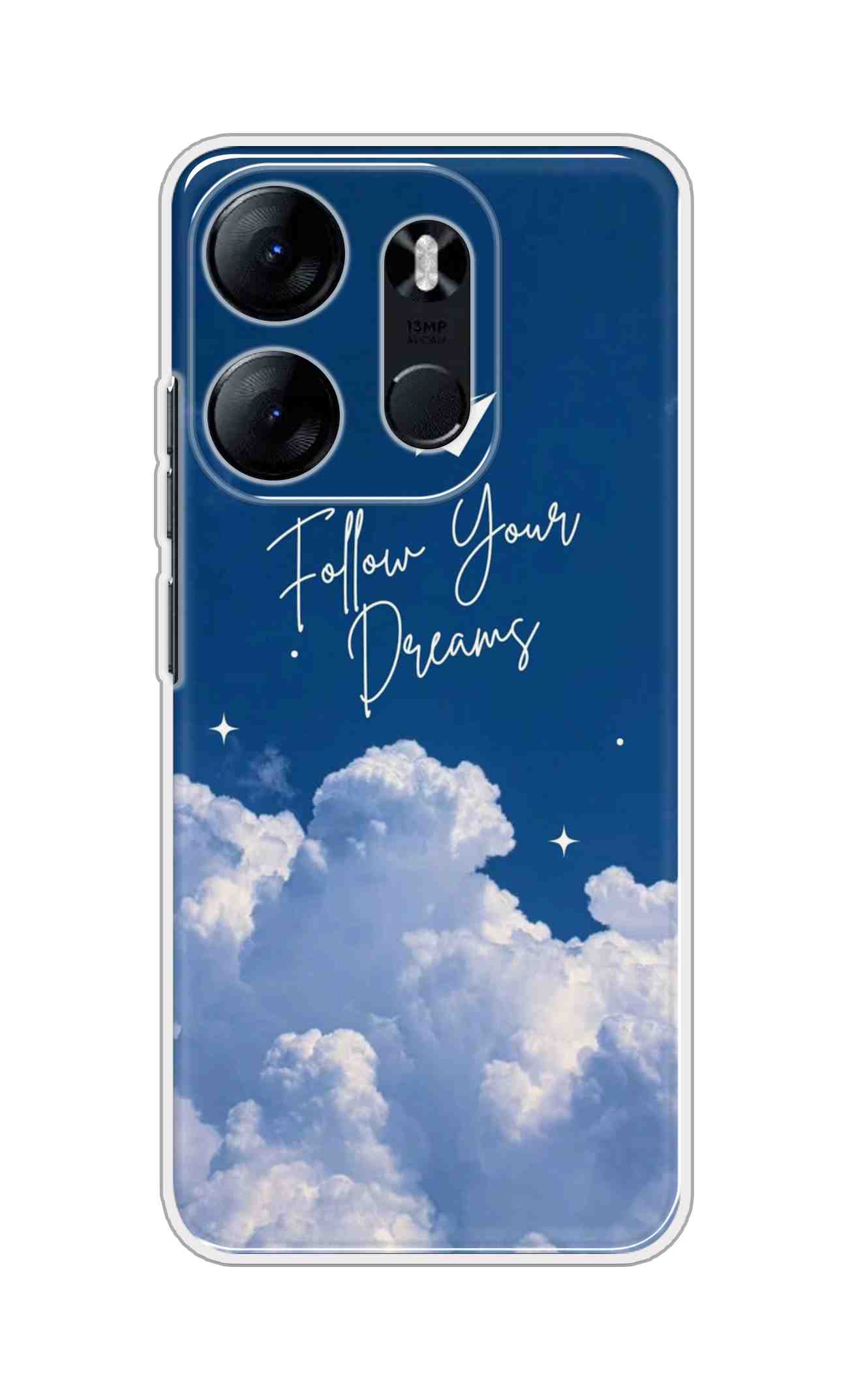 Coberta Back Cover For TECNO Spark Go 2023 Back Cover Stylish Case - Follow Your Dreams in Sky Design D16531