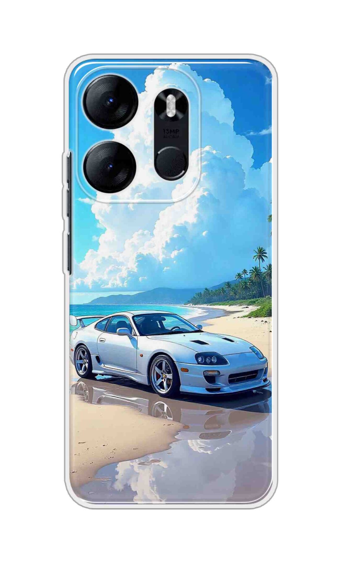 Coberta Back Cover For TECNO Spark Go 2023 Back Cover Stylish Case - Car in Good Nature Design D16536