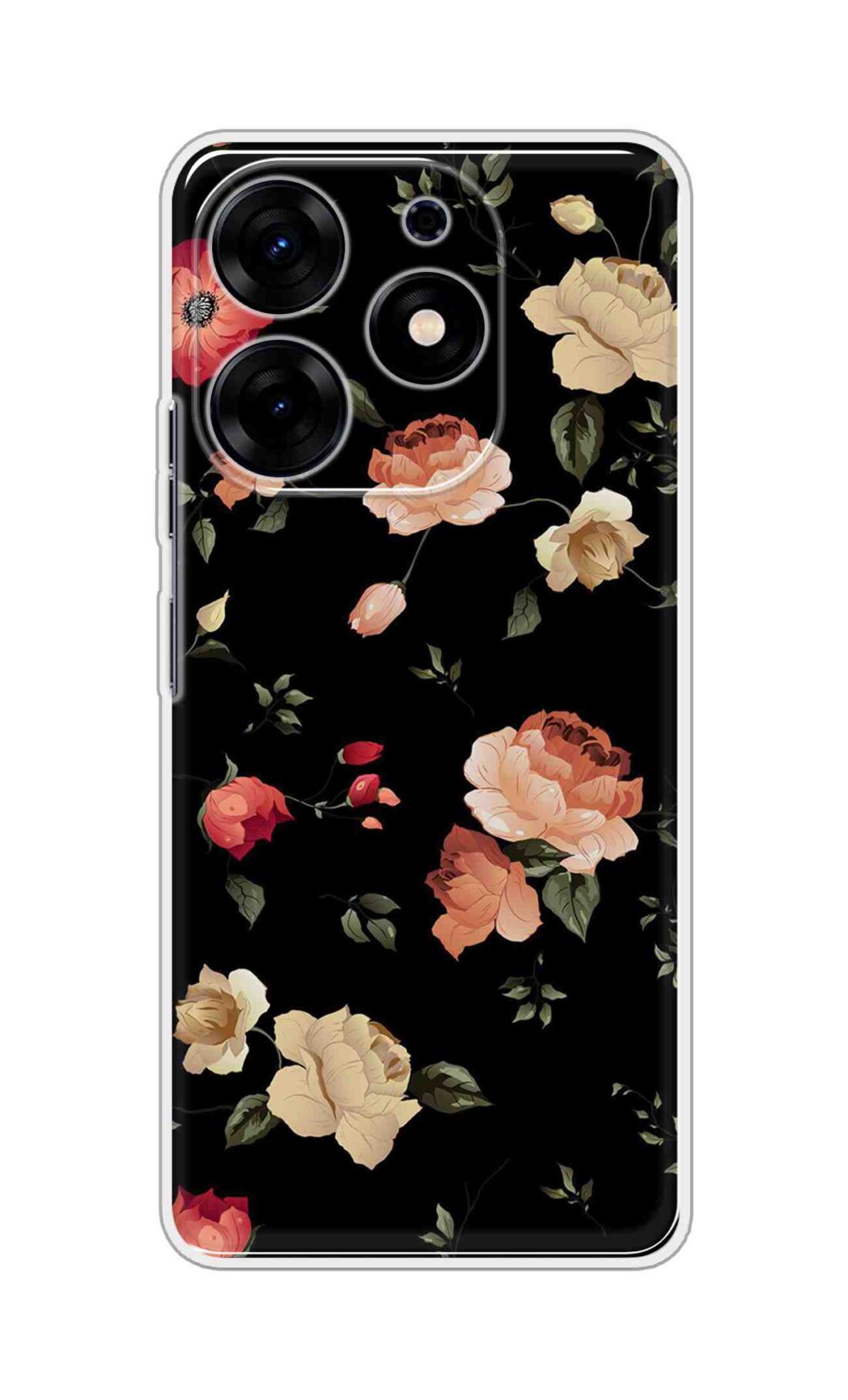 Coberta Back Cover For TECNO SPARK 10 PRO Back Cover Stylish Case - Bright Flowers Design D11411