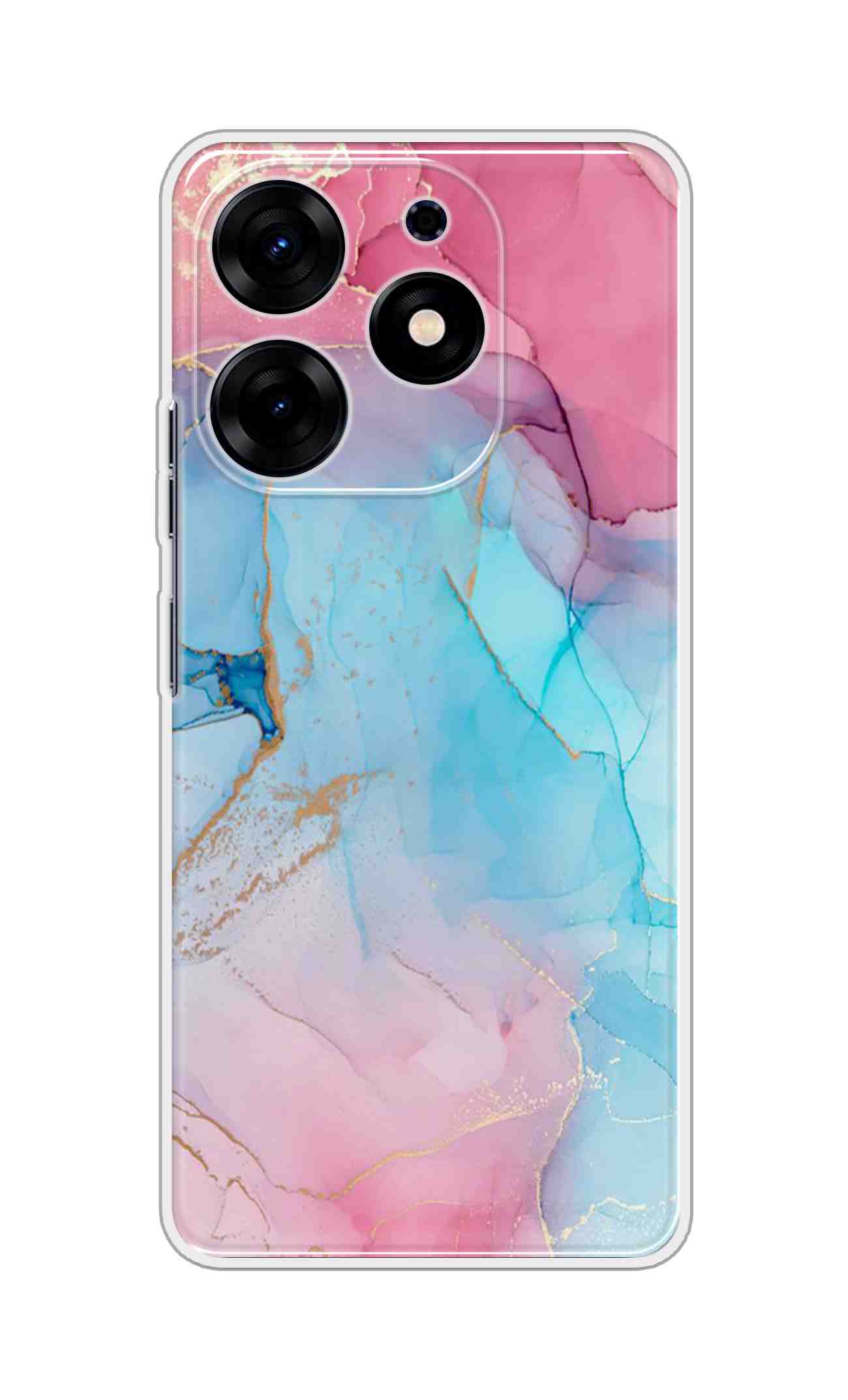 Coberta Back Cover For TECNO SPARK 10 PRO Back Cover Stylish Case - New Pink Marble Design D13670