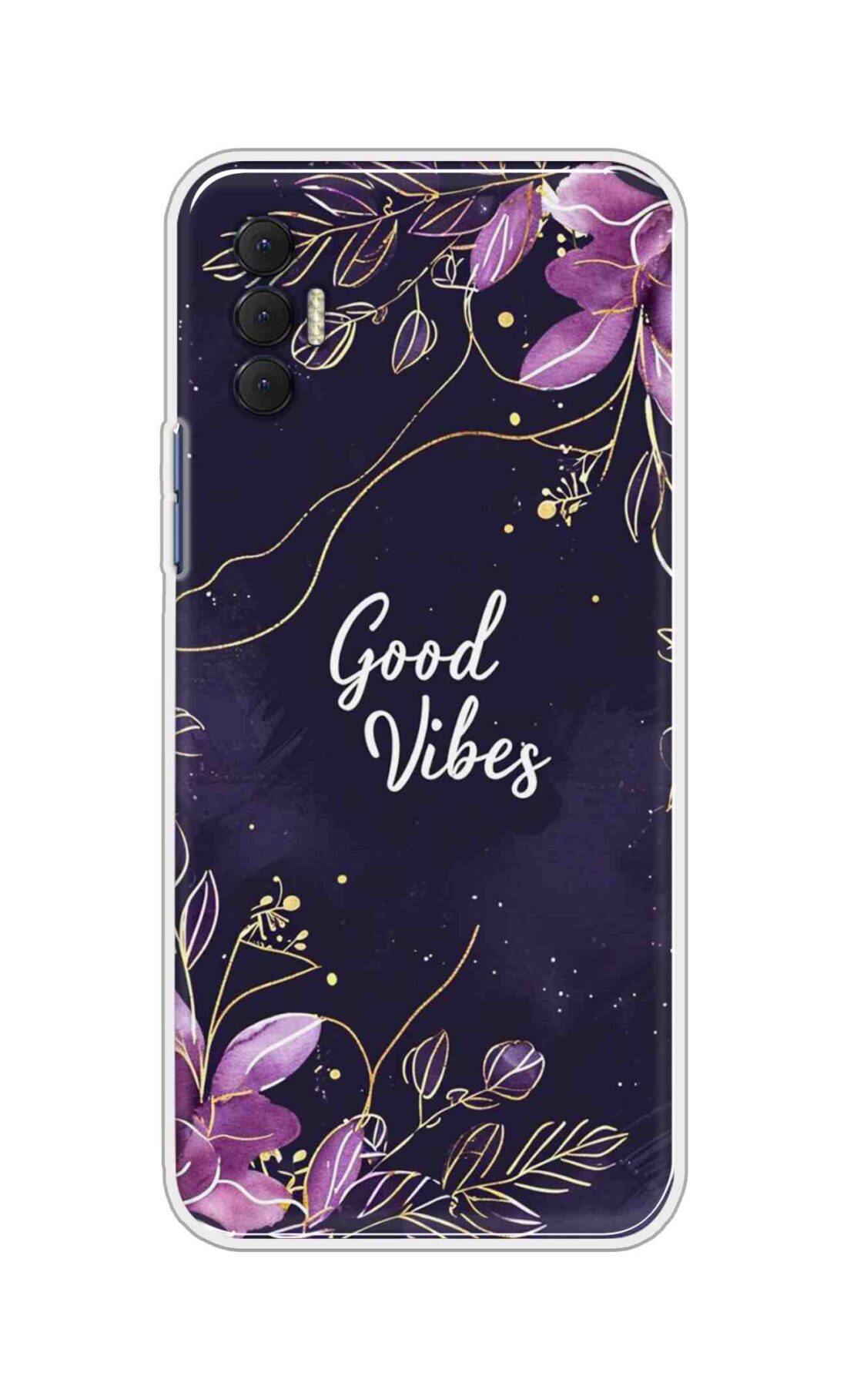 Coberta Back Cover For TECNO Spark 8P Back Cover Stylish Case - Good Vibes in Flowers Design D16517