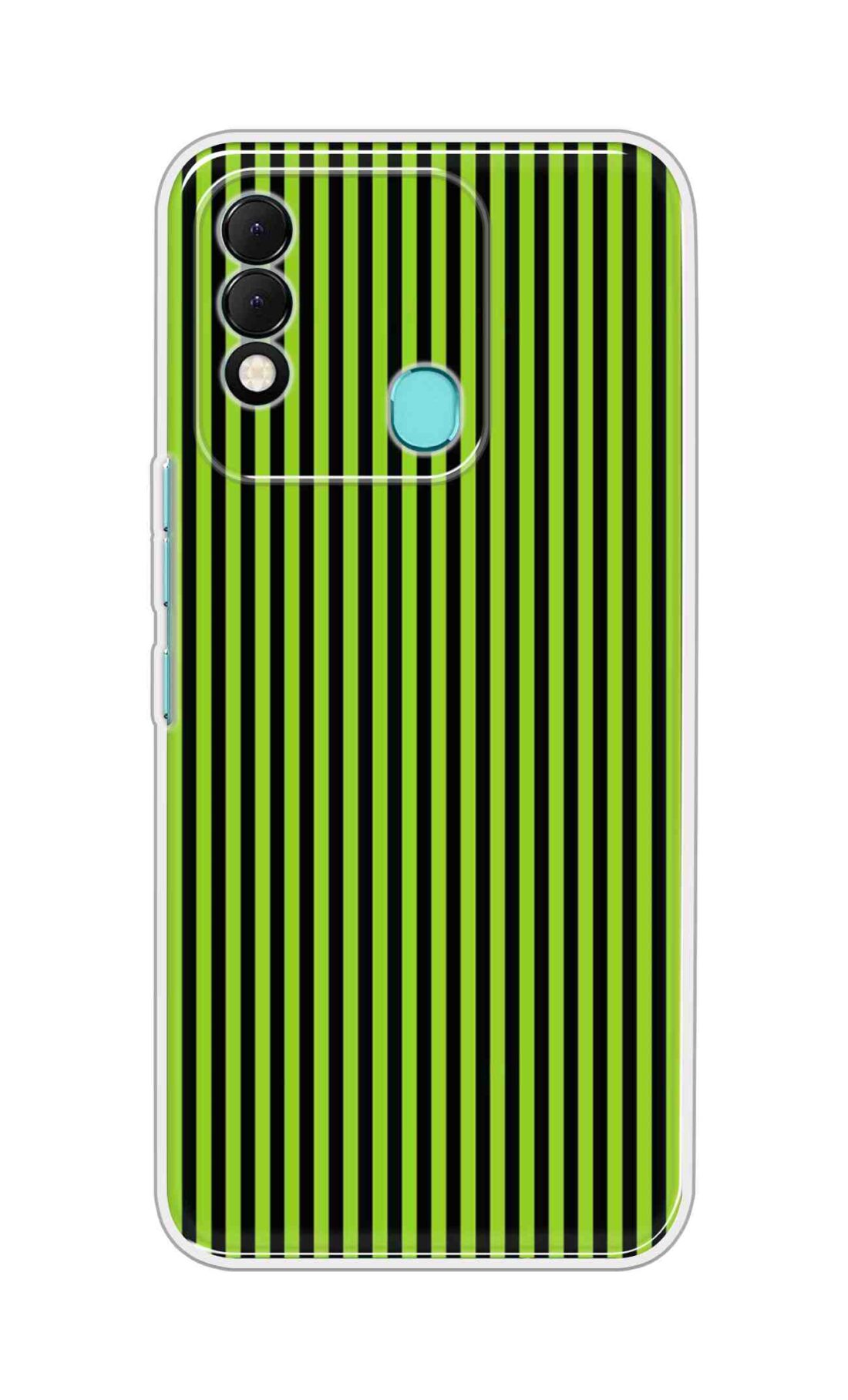 Coberta Back Cover For Tecno Spark 8T Back Cover Stylish Case - Green and Black Liner Design D16511