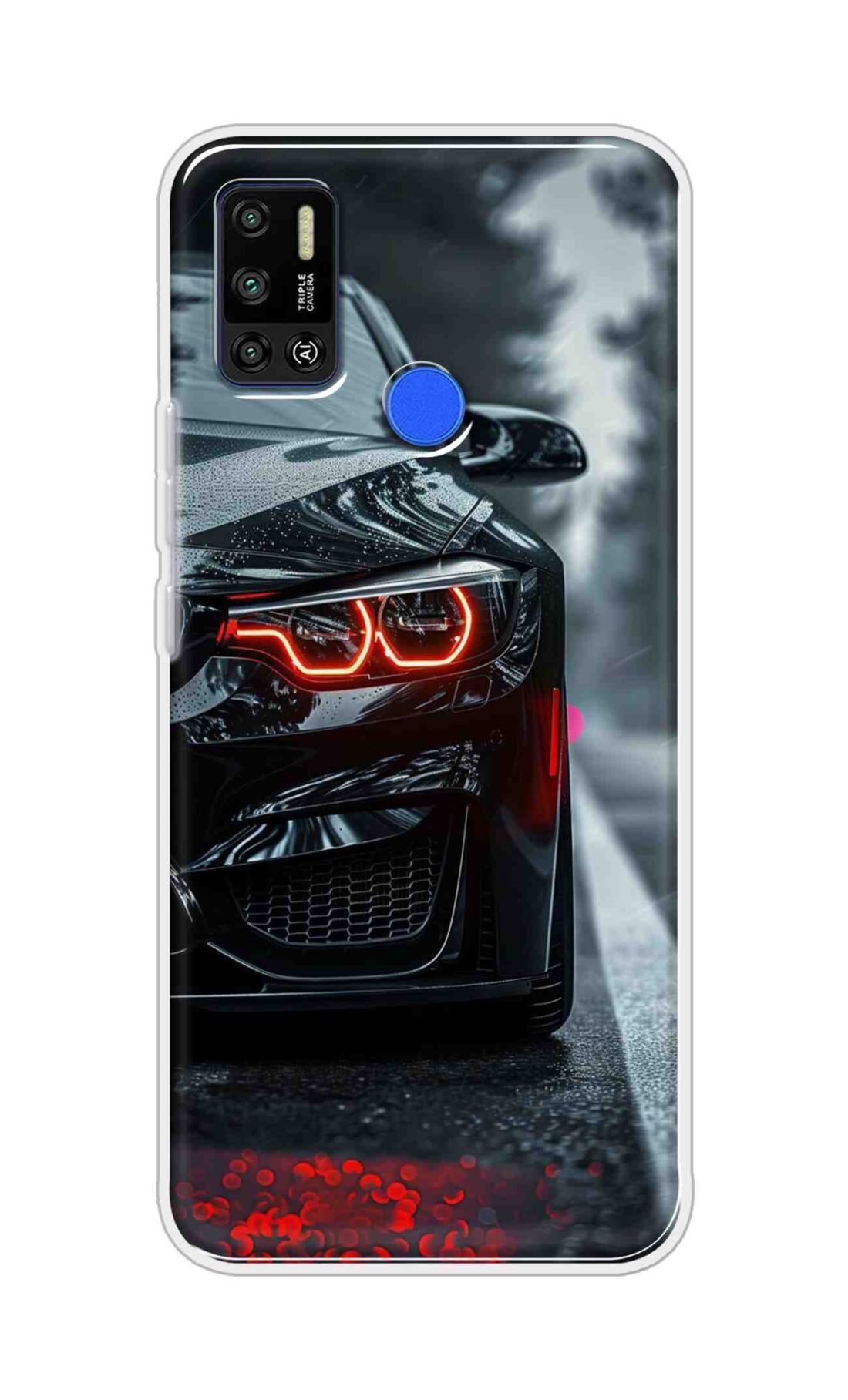Coberta Back Cover For Tecno Spark 6 Air Back Cover Stylish Case - Black Car Design D16542