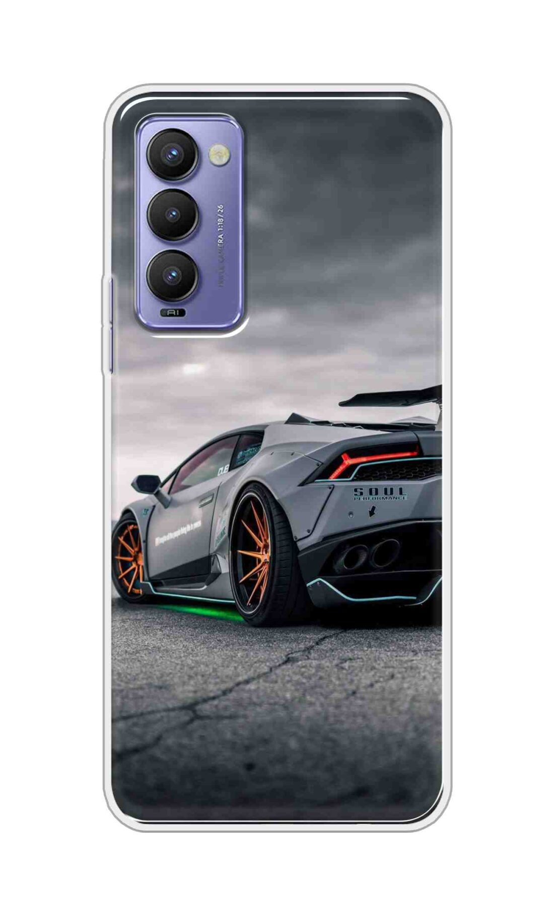 Coberta Back Cover For Tecno Camon 18 Back Cover Stylish Case - Modified Car Design D16538