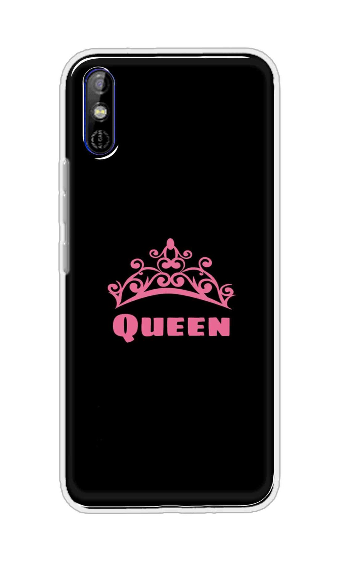 Coberta Back Cover For Tecno Spark Go Back Cover Stylish Case - Queen Texts in Black Design D11091