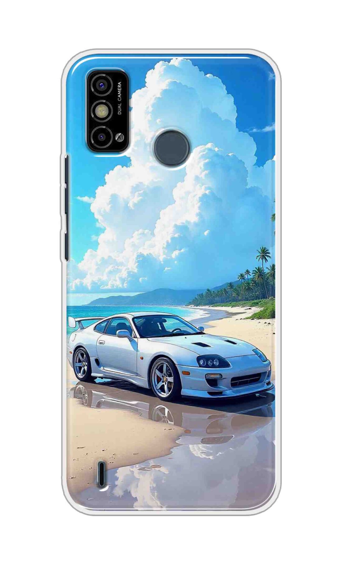Coberta Back Cover For Tecno Spark Go 2021 Back Cover Stylish Case - Car in Good Nature Design D16536