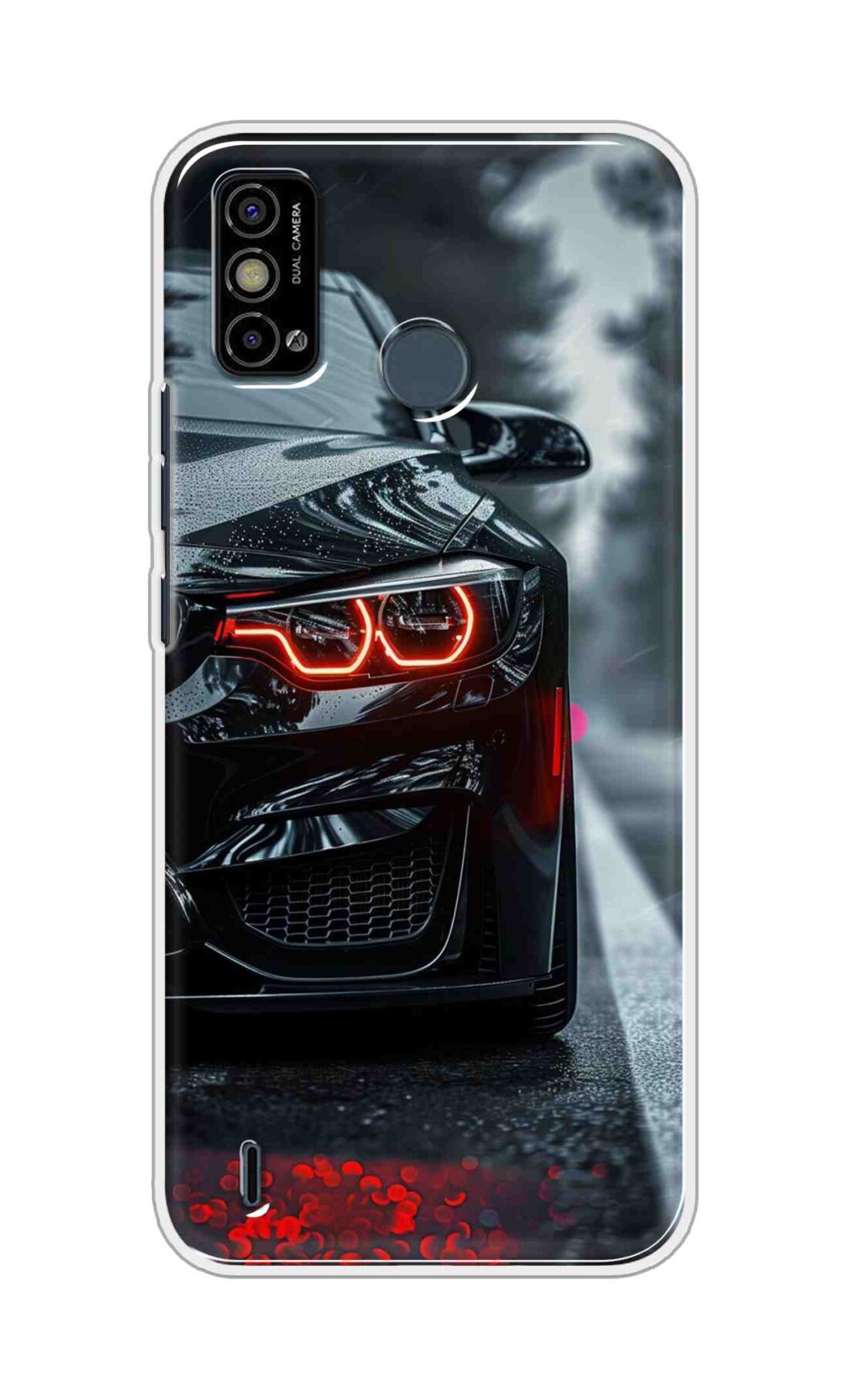 Coberta Back Cover For Tecno Spark Go 2021 Back Cover Stylish Case - Black Car Design D16542