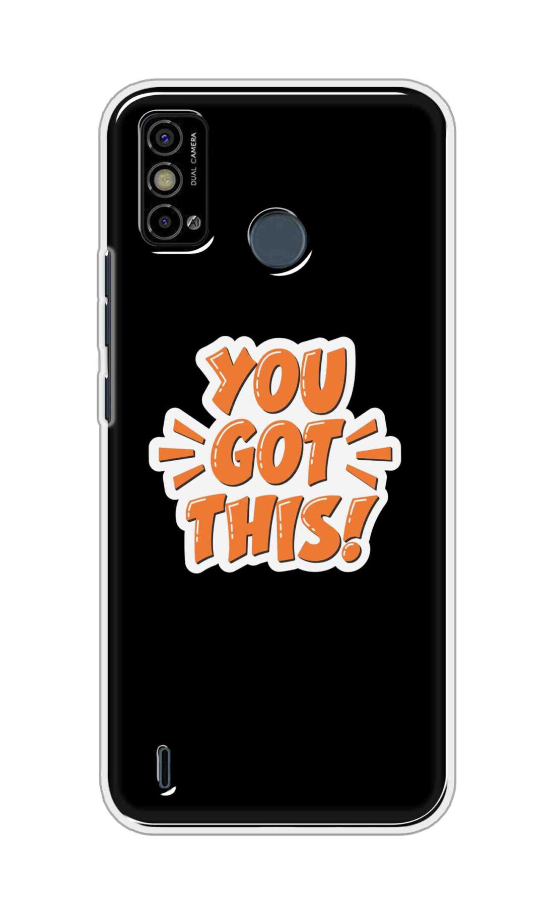 Coberta Back Cover For Tecno Spark Go 2021 Back Cover Stylish Case - You Got This in Black Design D16649