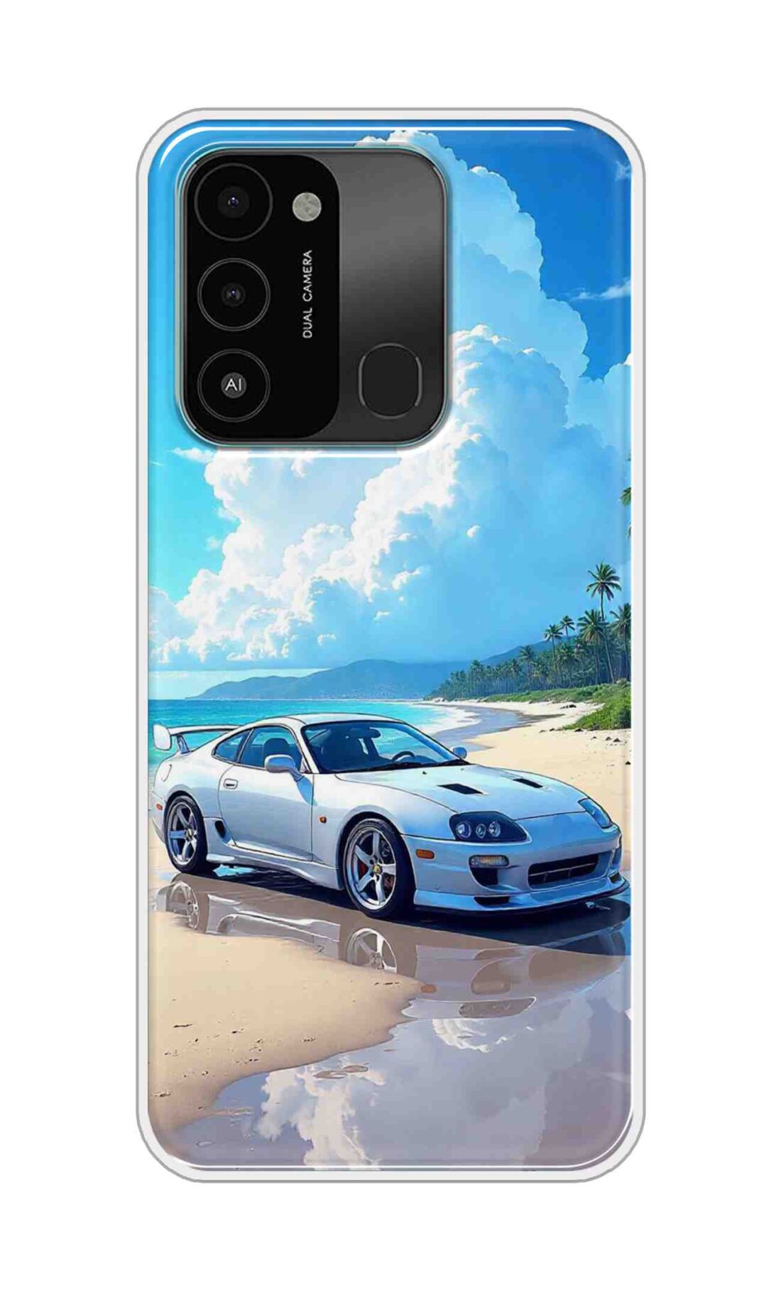 Coberta Back Cover For Tecno Spark Go 2022 Back Cover Stylish Case - Car in Good Nature Design D16536