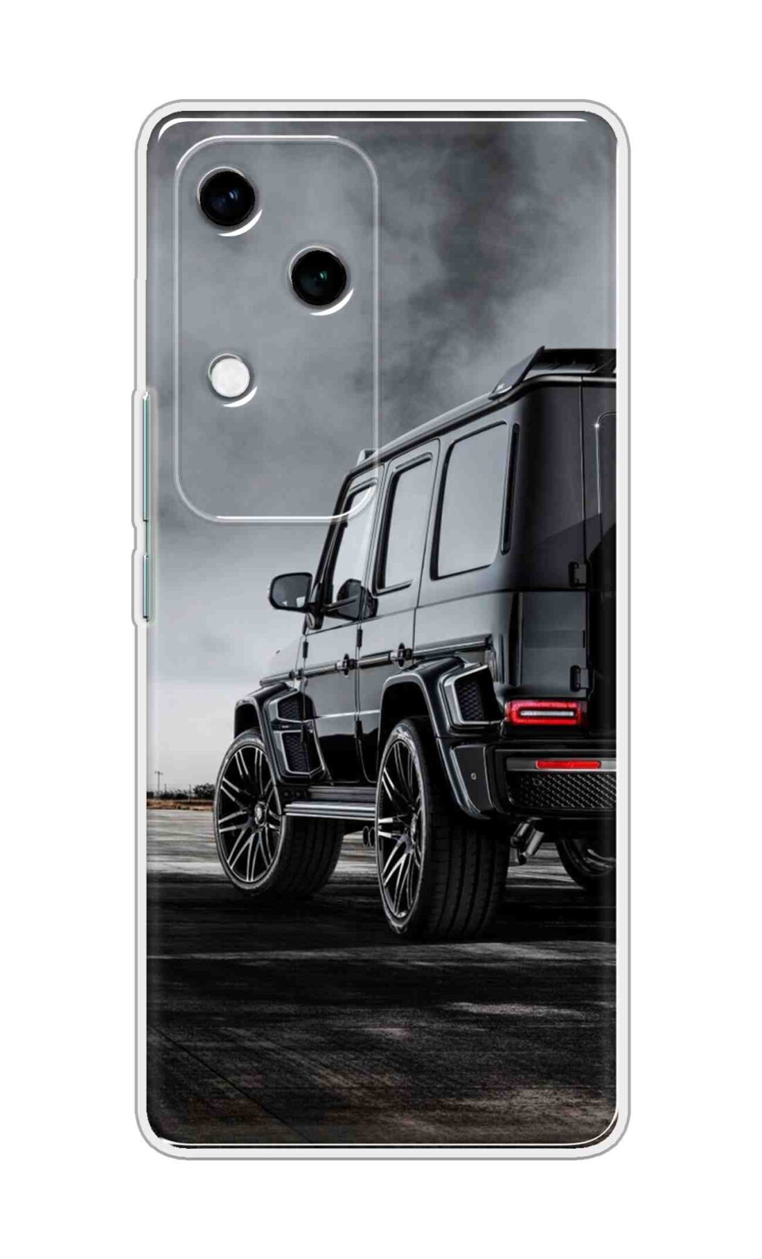 Coberta Back Cover For Vivo V30 Back Cover Stylish Case - Black Suv Car Design D11967
