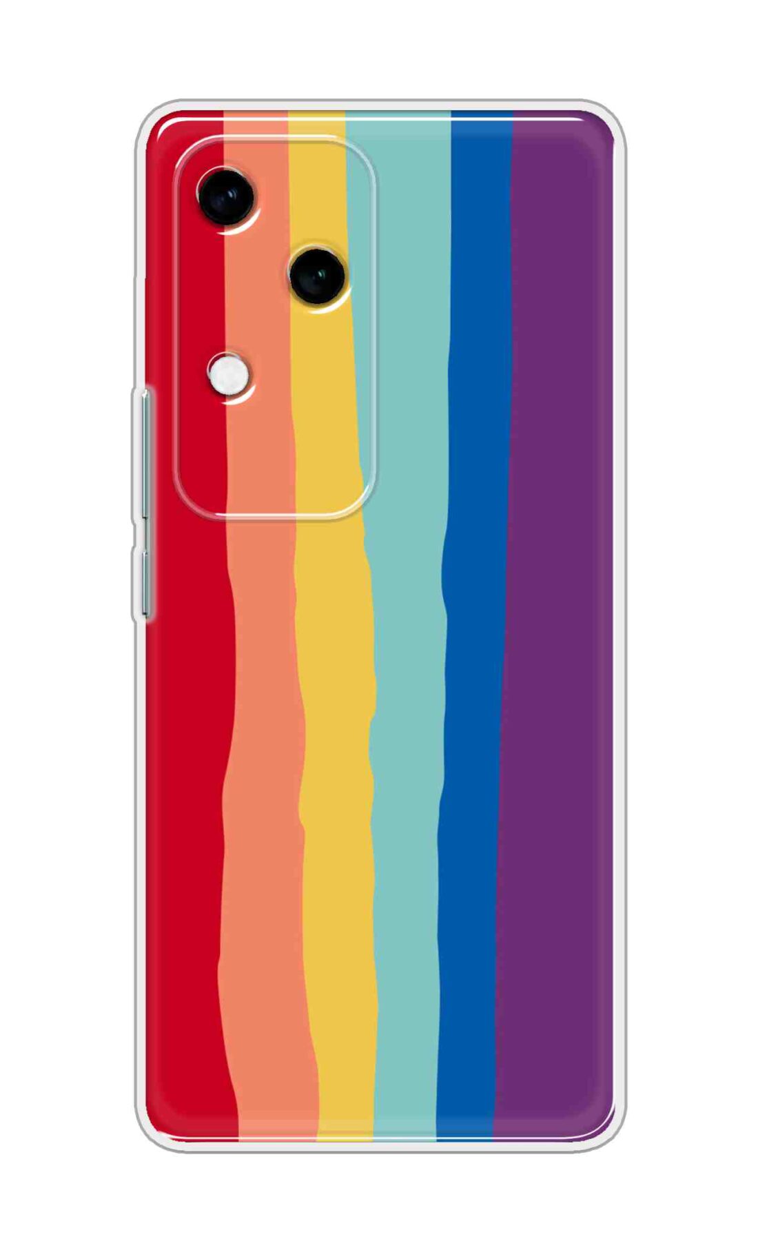 Coberta Back Cover For Vivo V30 Back Cover Stylish Case - Colourful Rainbow Design D13201