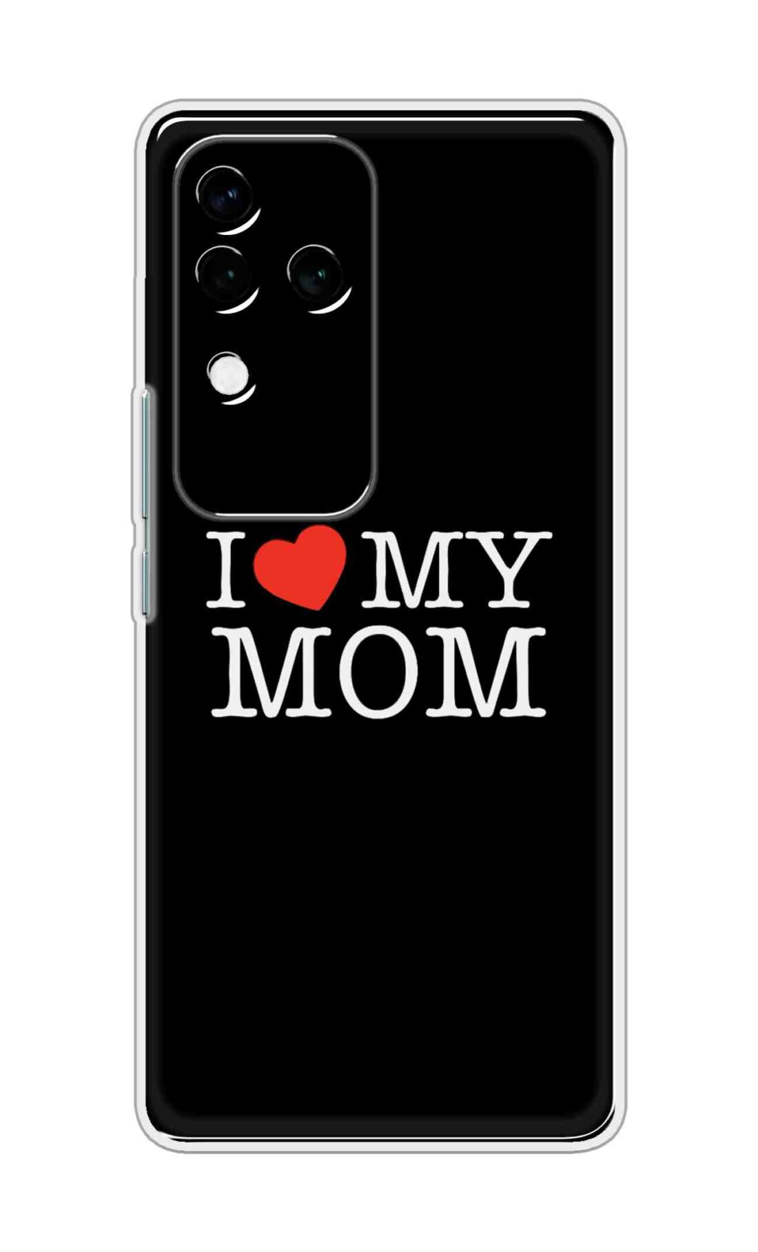 Coberta Back Cover For Vivo V30 Pro 5G Back Cover Stylish Case - I Love My Mom in Black Design D11011