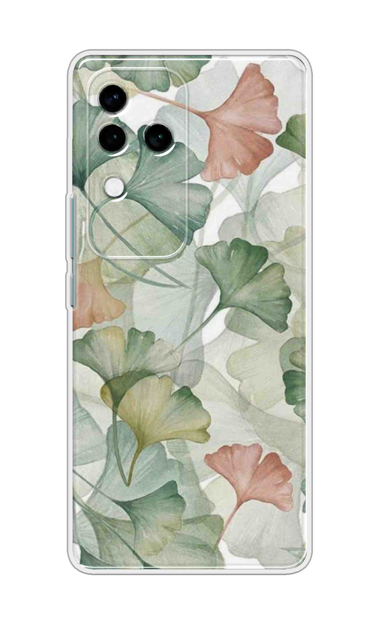 Coberta Back Cover For Vivo V30 Pro 5G Back Cover Stylish Case - Asthetic Leaves Pattern D14954