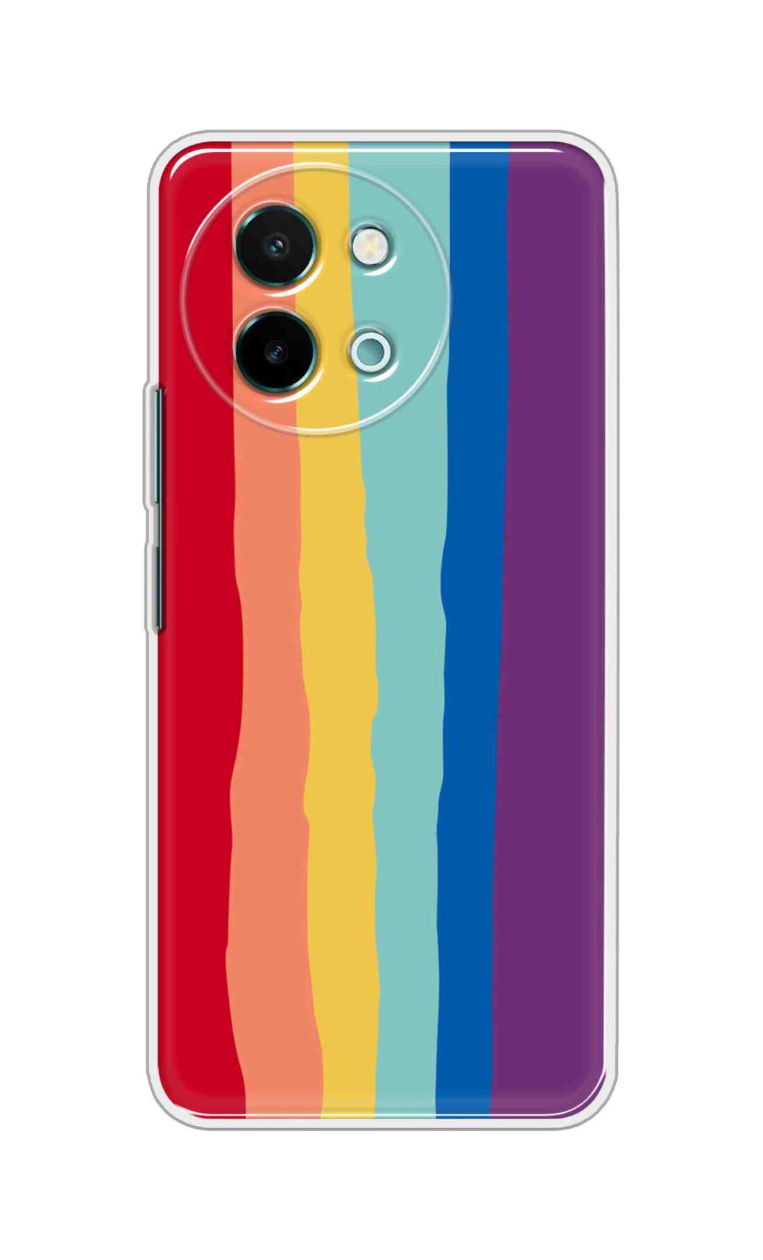 Coberta Back Cover For Vivo Y58 5G Back Cover Stylish Case - Colourful Rainbow Design D13201