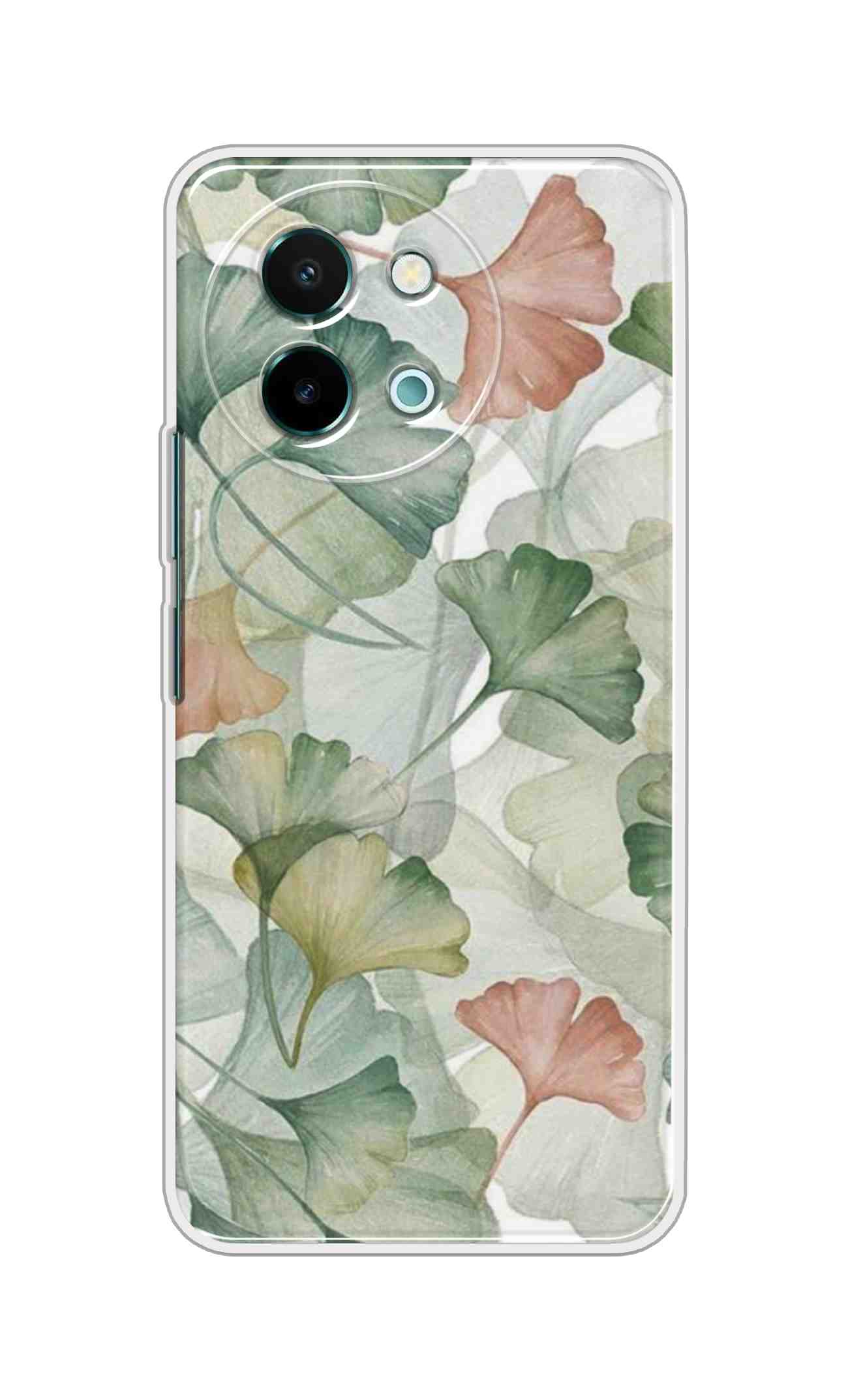 Coberta Back Cover For Vivo Y58 5G Back Cover Stylish Case - Asthetic Leaves Pattern D14954