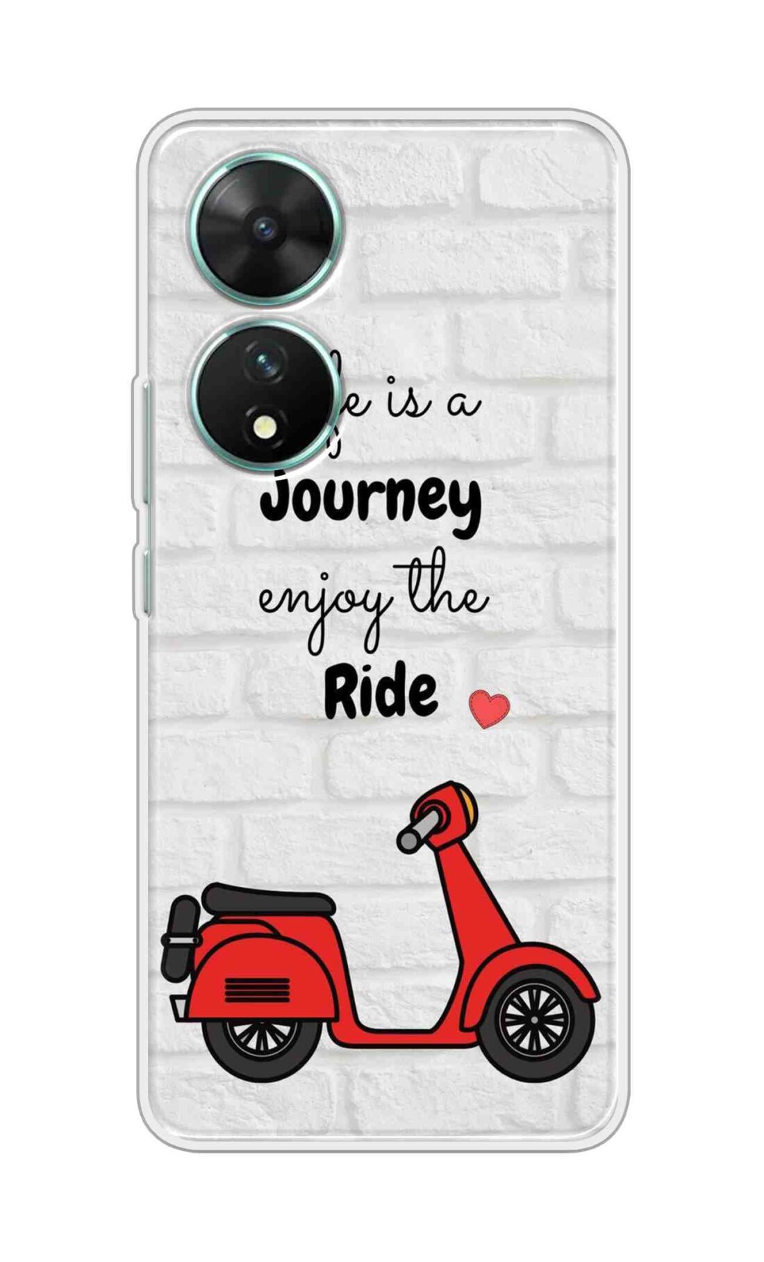 Coberta Back Cover For Vivo T2 5G Back Cover Stylish Case - Life is a Journey Enjoy the Ride Design D16541