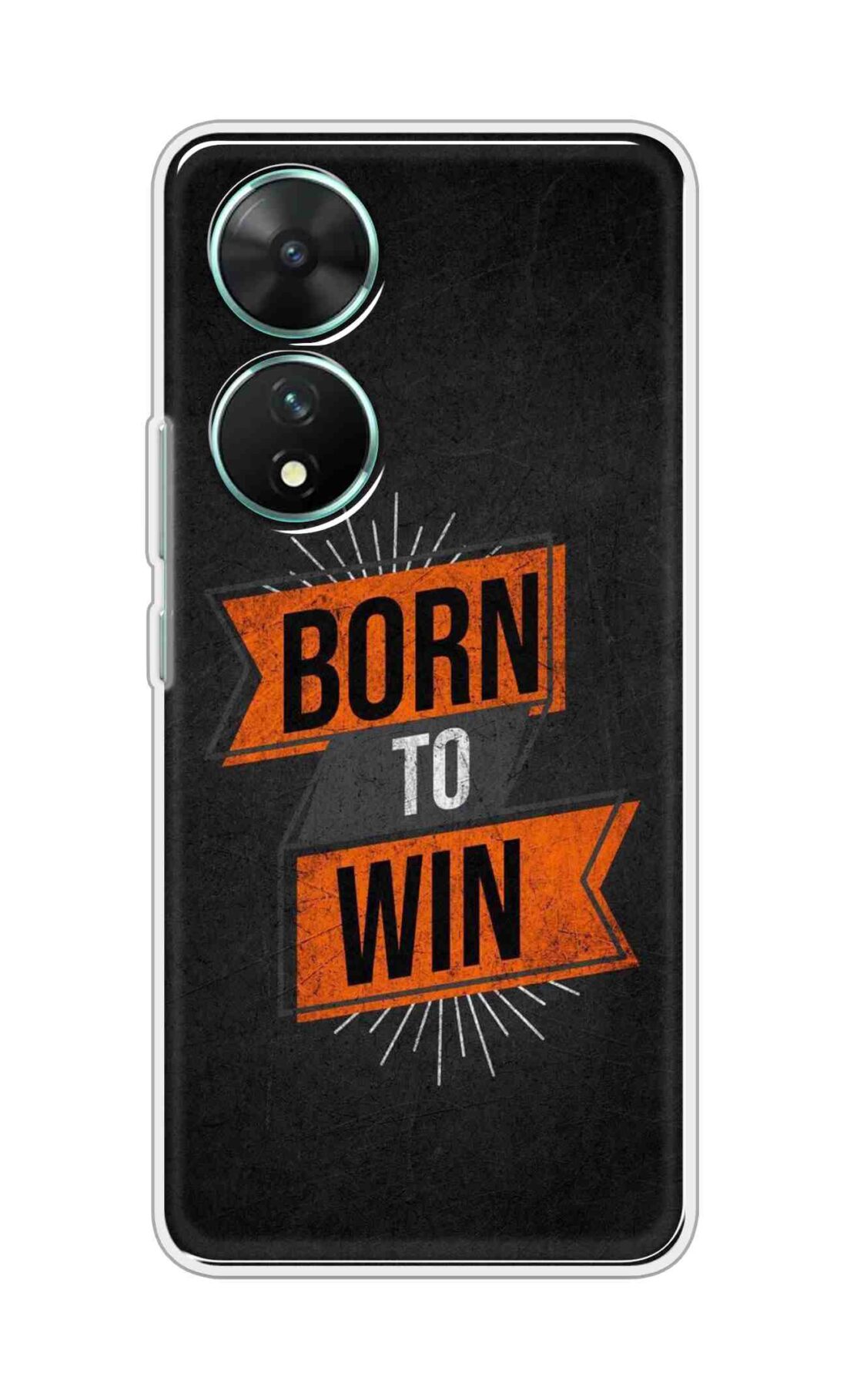 Coberta Back Cover For Vivo T2 5G Back Cover Stylish Case - Born to Win in Black Design D16556