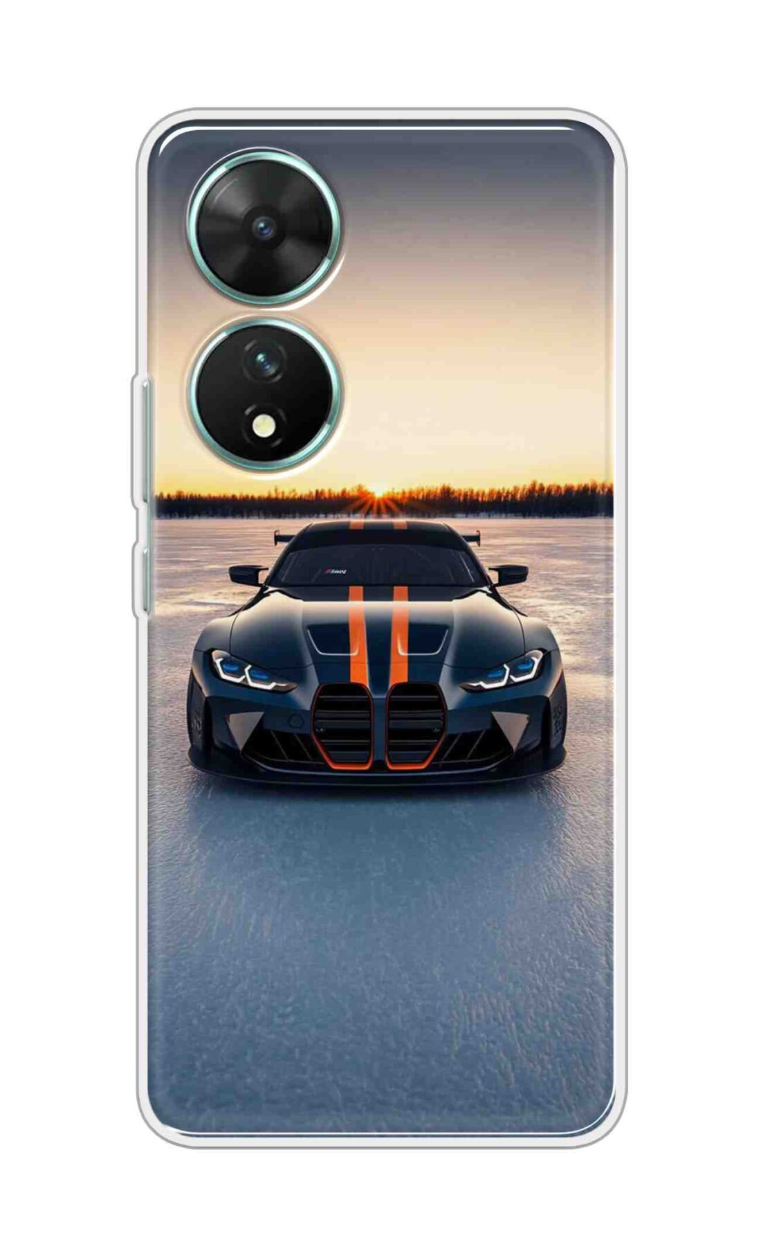 Coberta Back Cover For Vivo T2 5G Back Cover Stylish Case - Black Car in Nature Design D16598