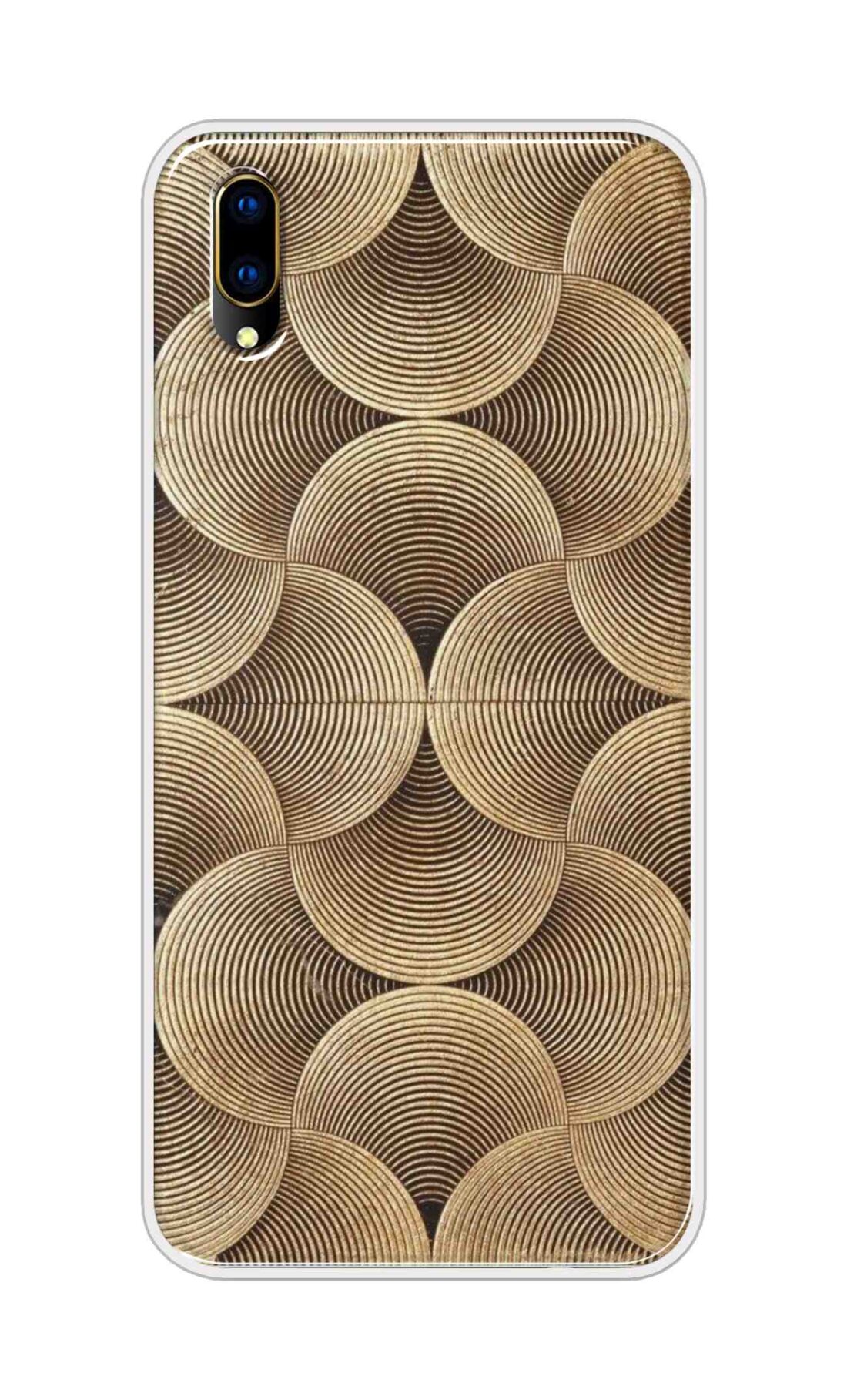 Coberta Back Cover For Vivo V11 Pro Back Cover Stylish Case - Brown Pattern Design D16582