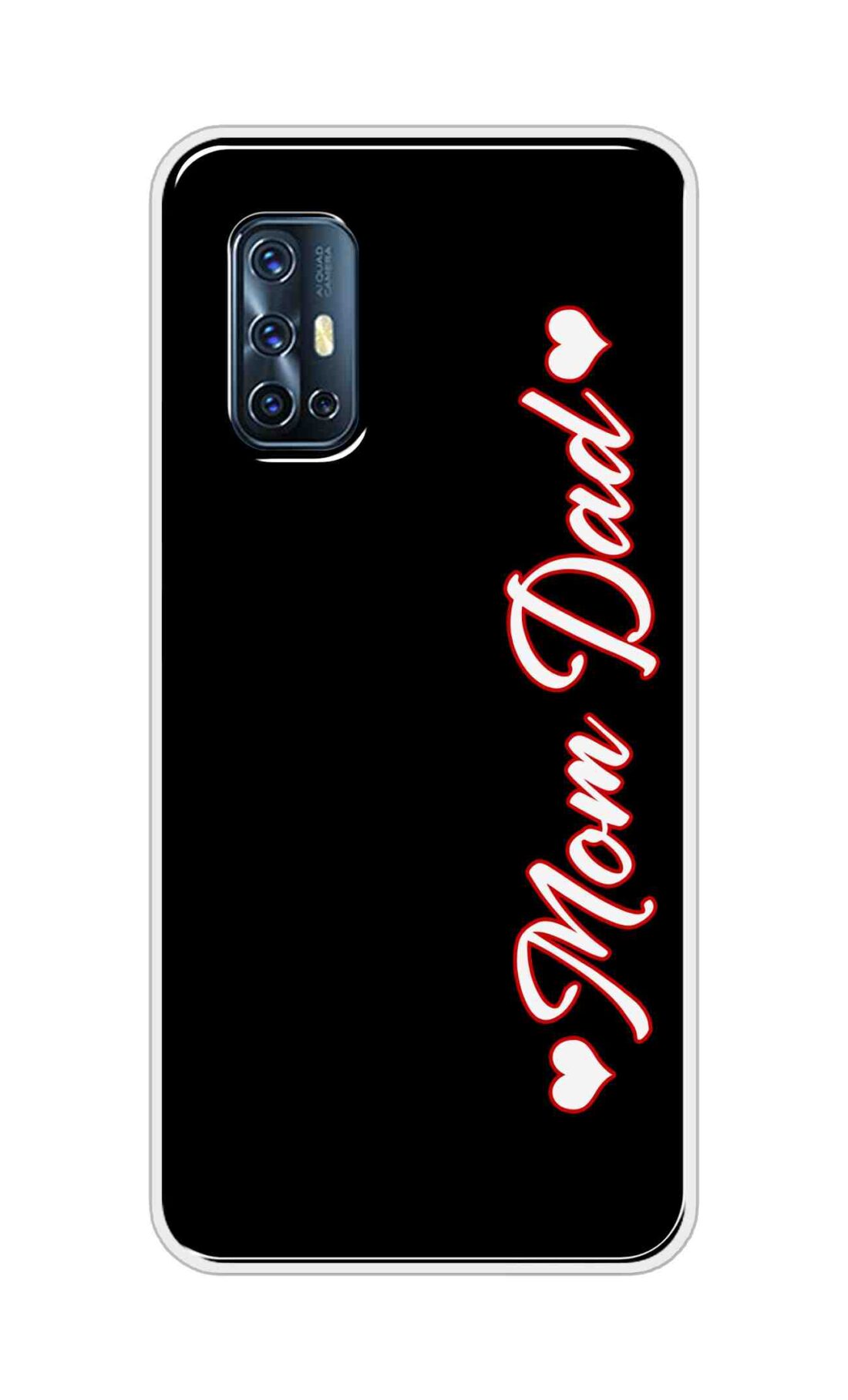 Coberta Back Cover For Vivo V17 Back Cover Stylish Case - Mom and Dad in Black Design D16655