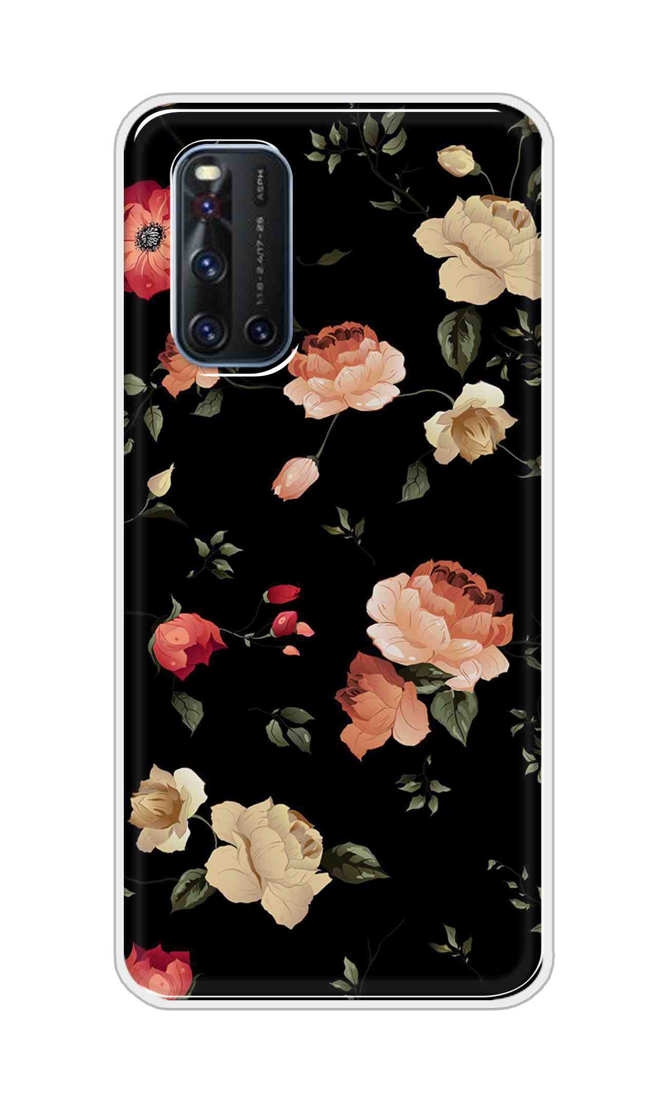 Coberta Back Cover For Vivo V19 Back Cover Stylish Case - Bright Flowers Design D11411