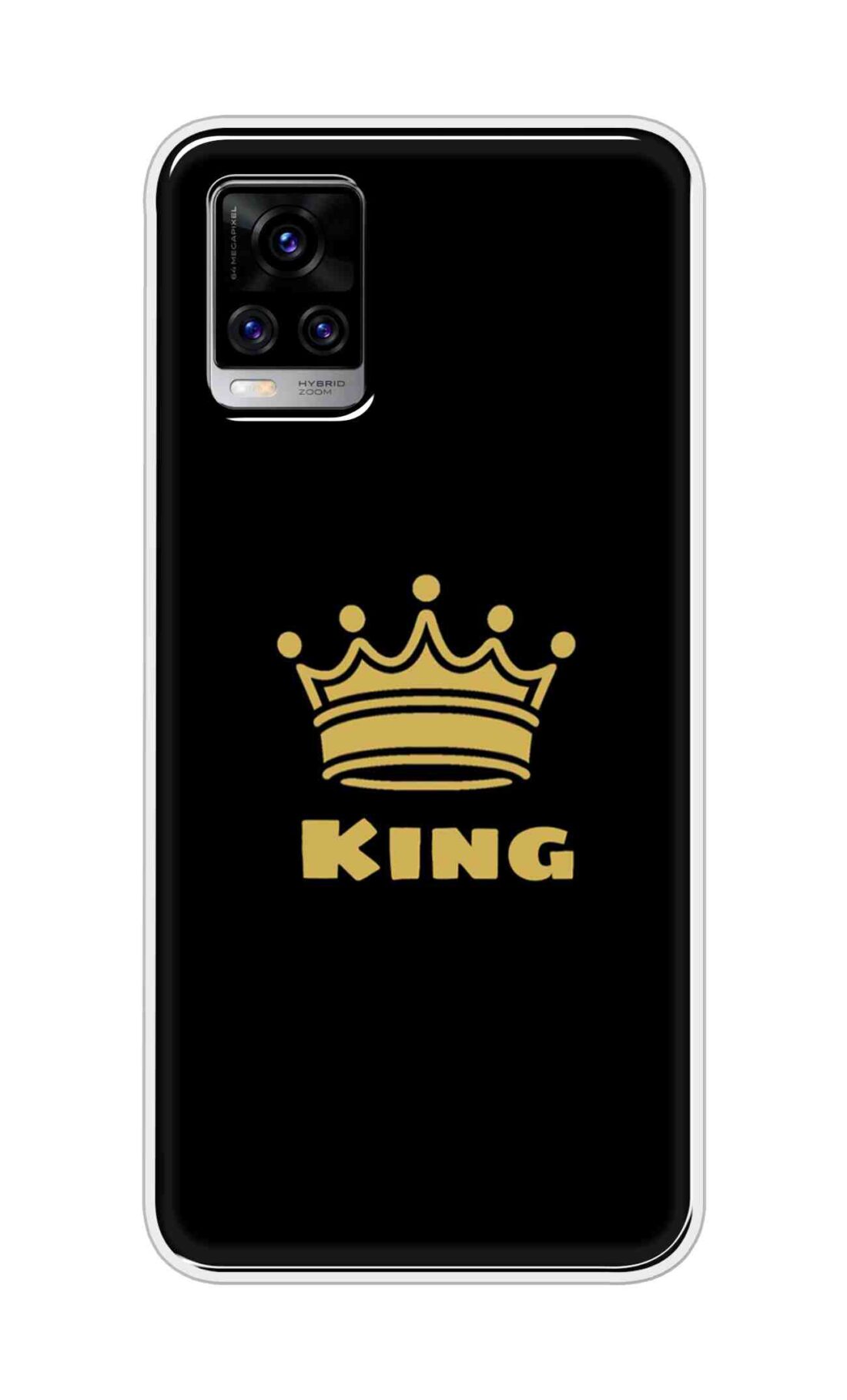 Coberta Back Cover For Vivo V20 Pro Back Cover Stylish Case - King Texts in Black Design D11092