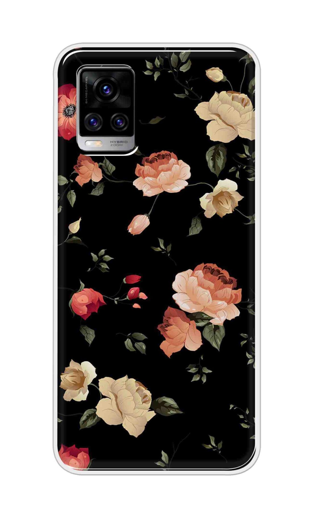 Coberta Back Cover For Vivo V20 Pro Back Cover Stylish Case - Bright Flowers Design D11411
