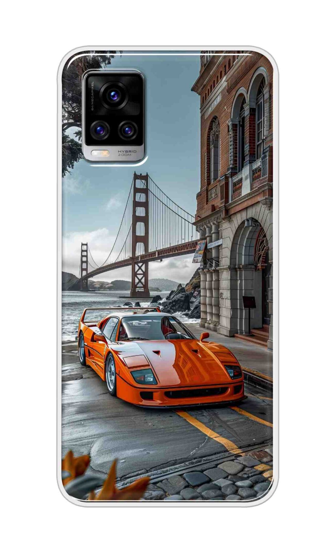 Coberta Back Cover For Vivo V20 Pro Back Cover Stylish Case - Modified Red Car Design D16592