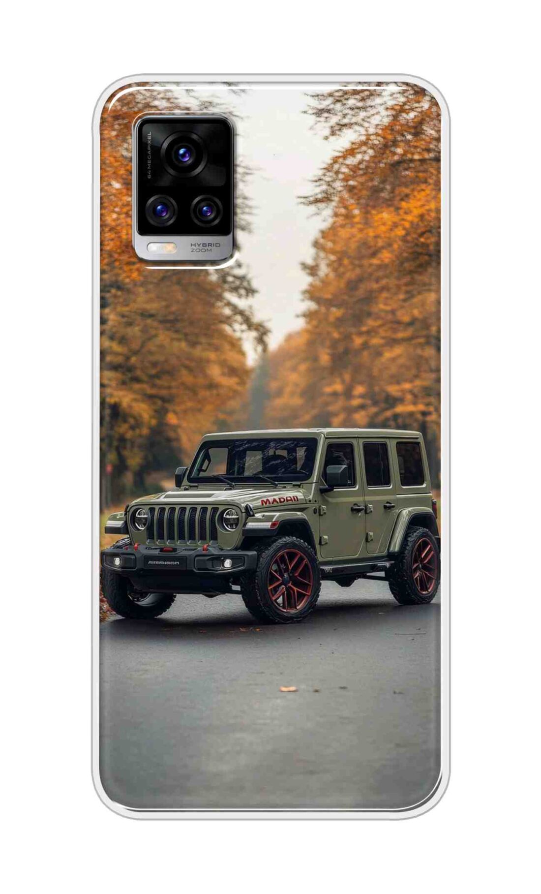 Coberta Back Cover For Vivo V20 Pro Back Cover Stylish Case - Green Jeep Design D16620