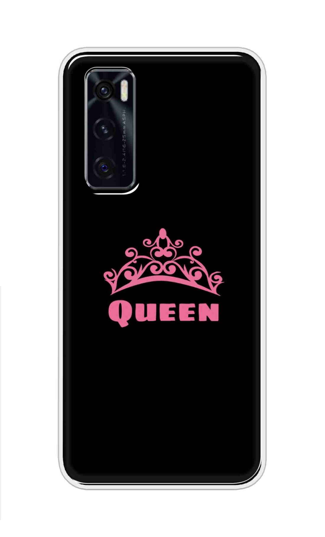 Coberta Back Cover For Vivo V20 SE Back Cover Stylish Case - Queen Texts in Black Design D11091