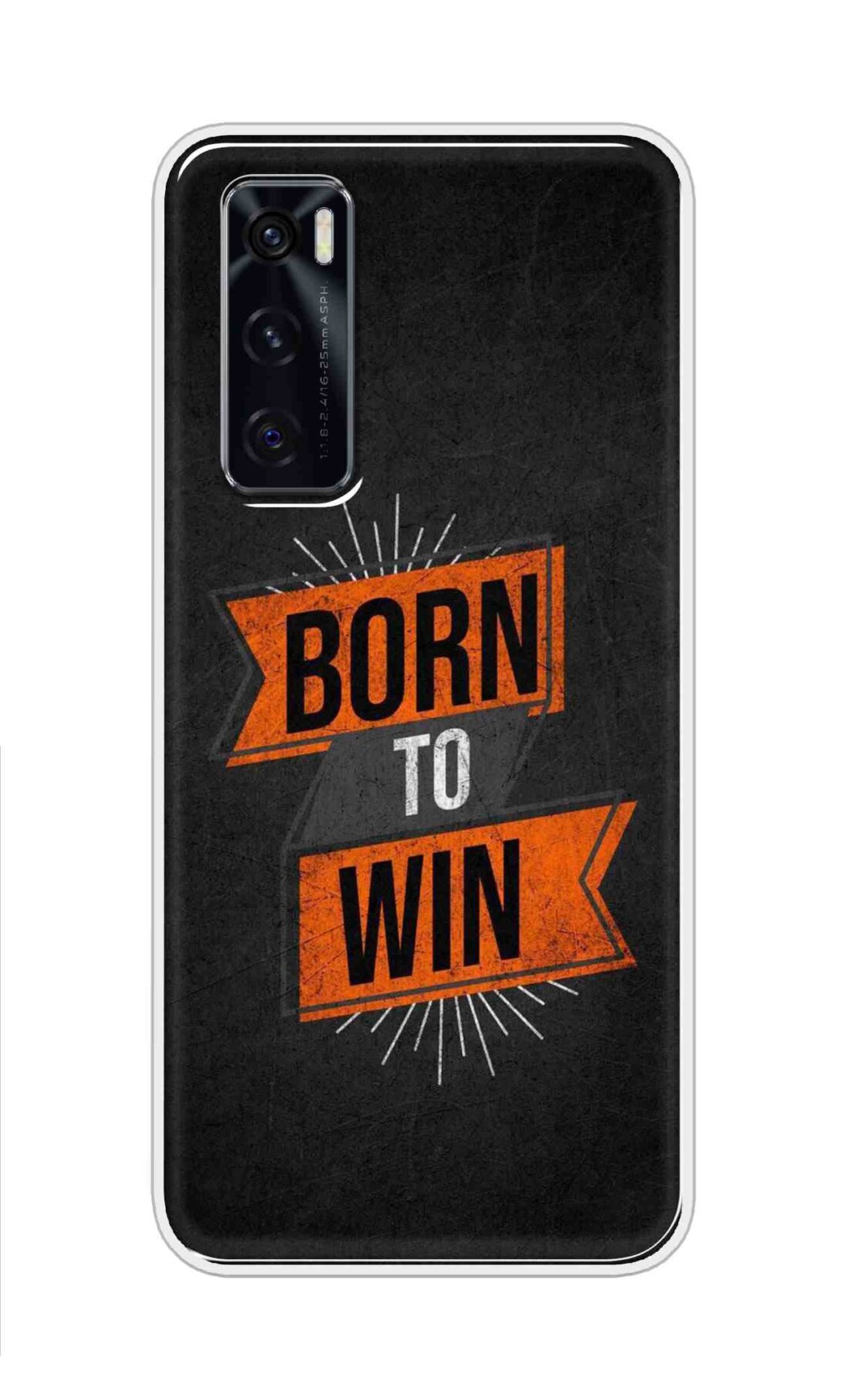 Coberta Back Cover For Vivo V20 SE Back Cover Stylish Case - Born to Win in Black Design D16556